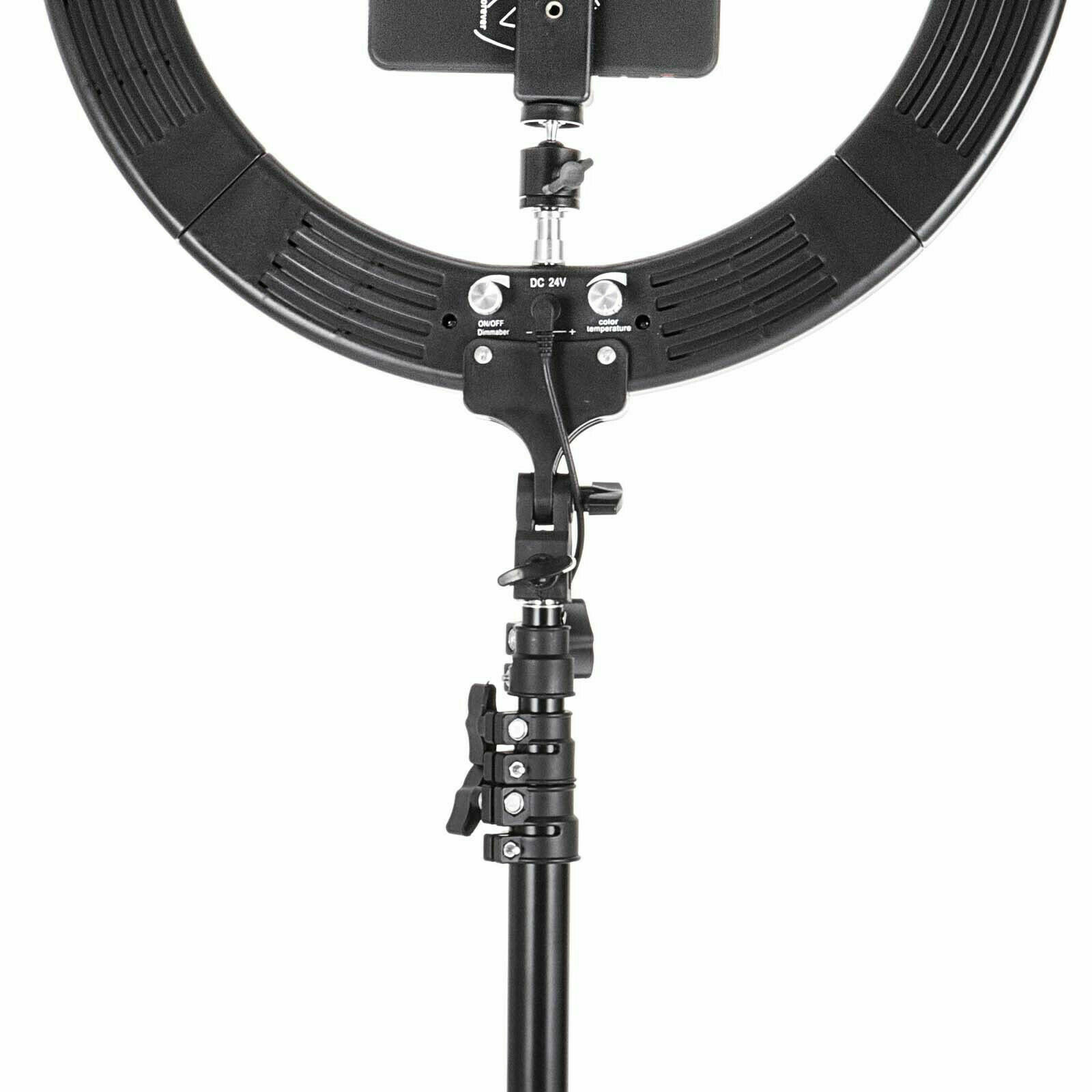 19" LED SMD Ring Light Kit with Stand Dimmable 6000K for Makeup Phone Camera