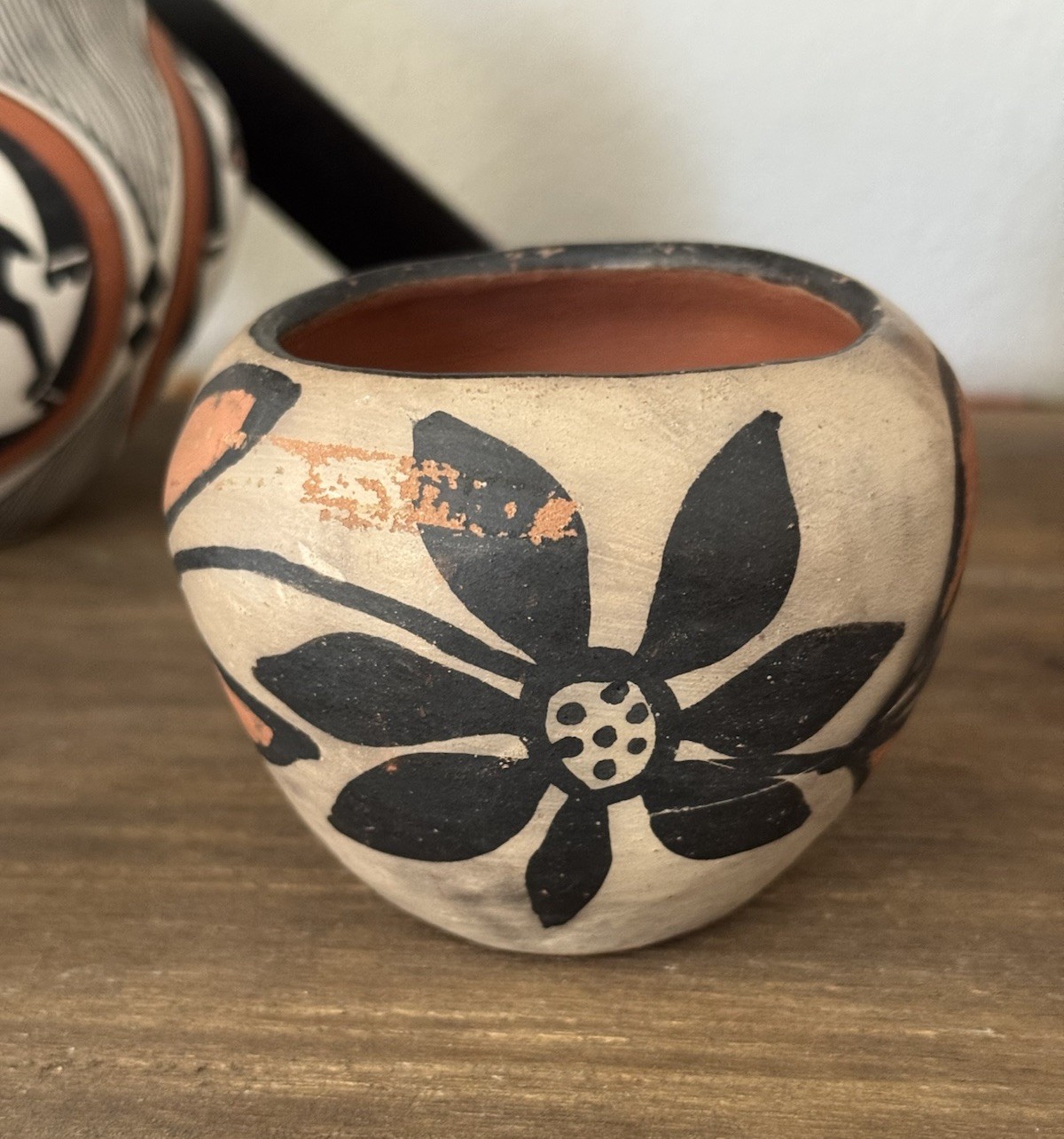 Antique KEWA SANTO DOMINGO Pueblo Pottery Vase Hand Coiled Native American Art