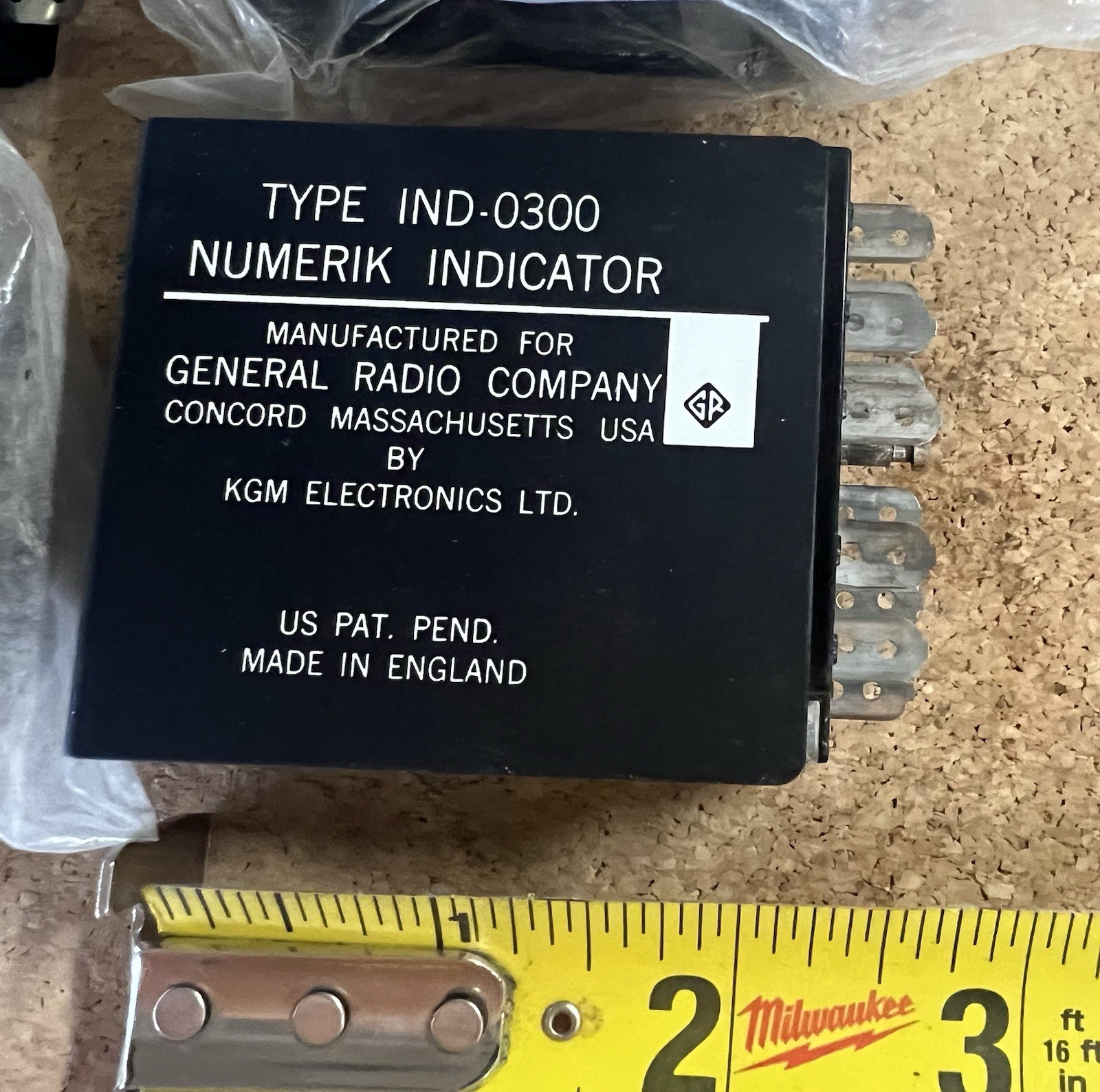 Lot of 6 KGM / General Radio Numerik Indicator IND-0300 Edge-lit Number Display