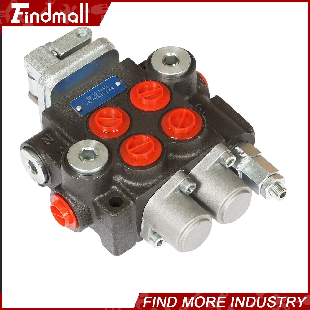 2 Spool 11GPM Hydraulic Control Valve Double Acting Tractor Loader W/Joystick