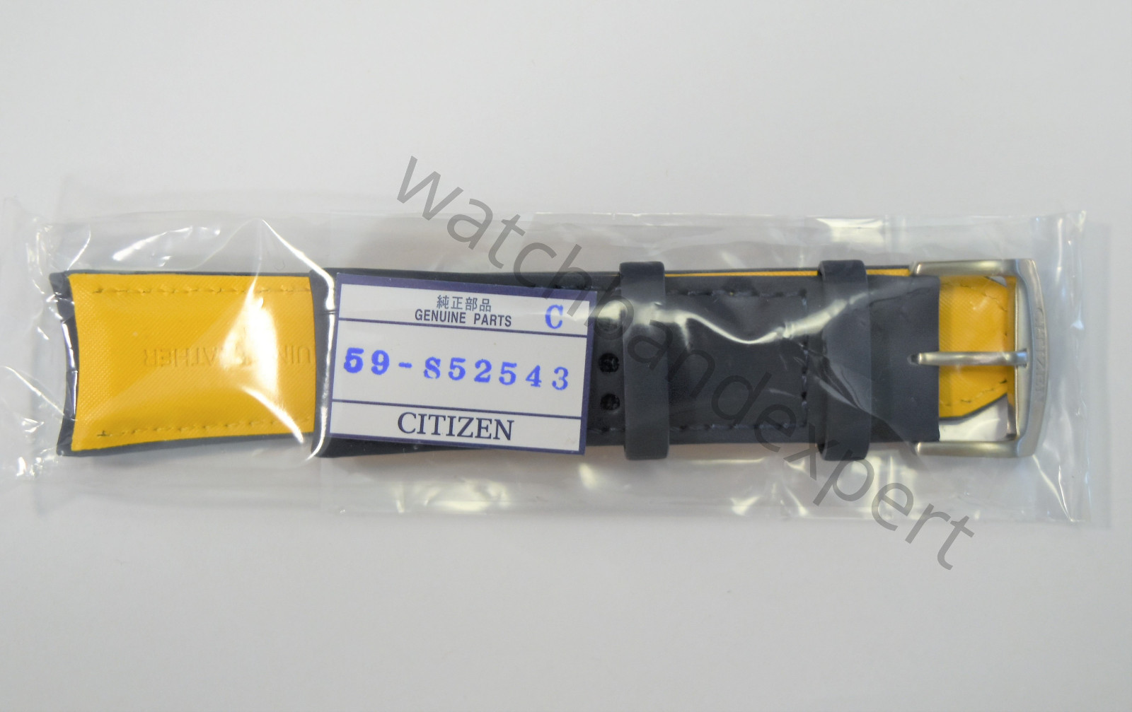 AUTHENTIC! Citizen Watch Band AT8020-03L H800-S081165 Blue Angels Leather Strap