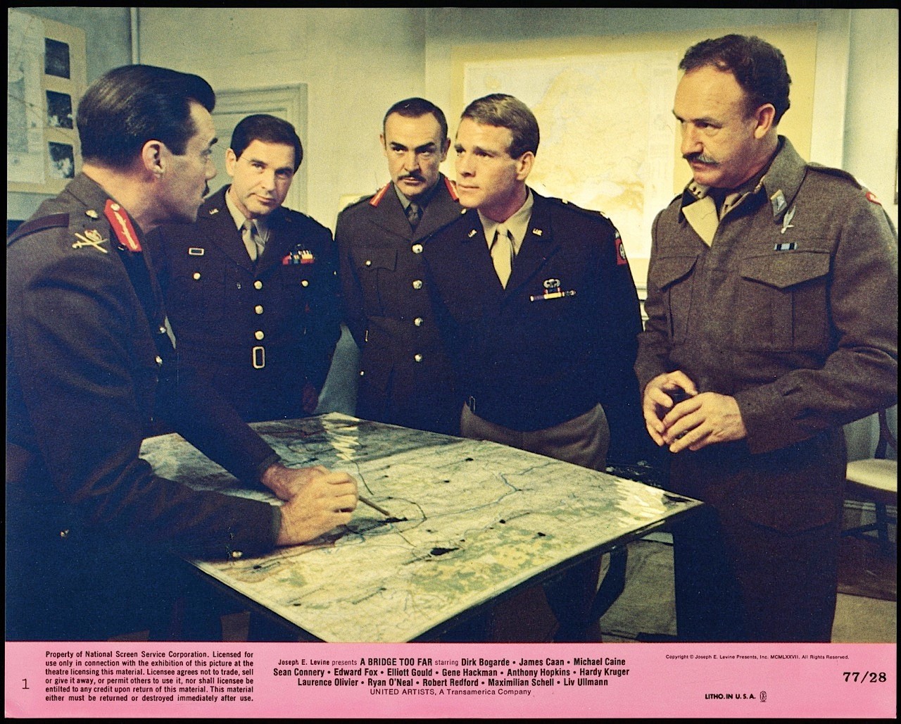 1977 A BRIDGE TOO FAR Lobby Card Set SEAN CONNERY Operation Market Garden WWII