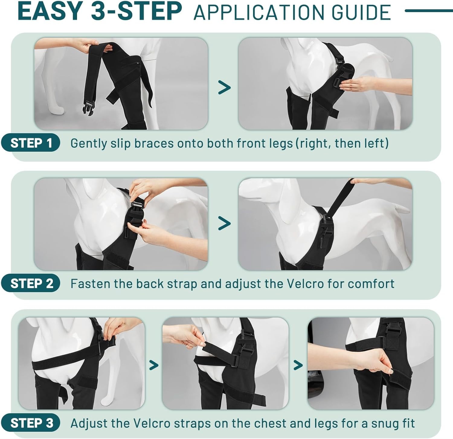 Dog Elbow Brace Protector Large Front Leg Support Arthritis Hygroma Recovery