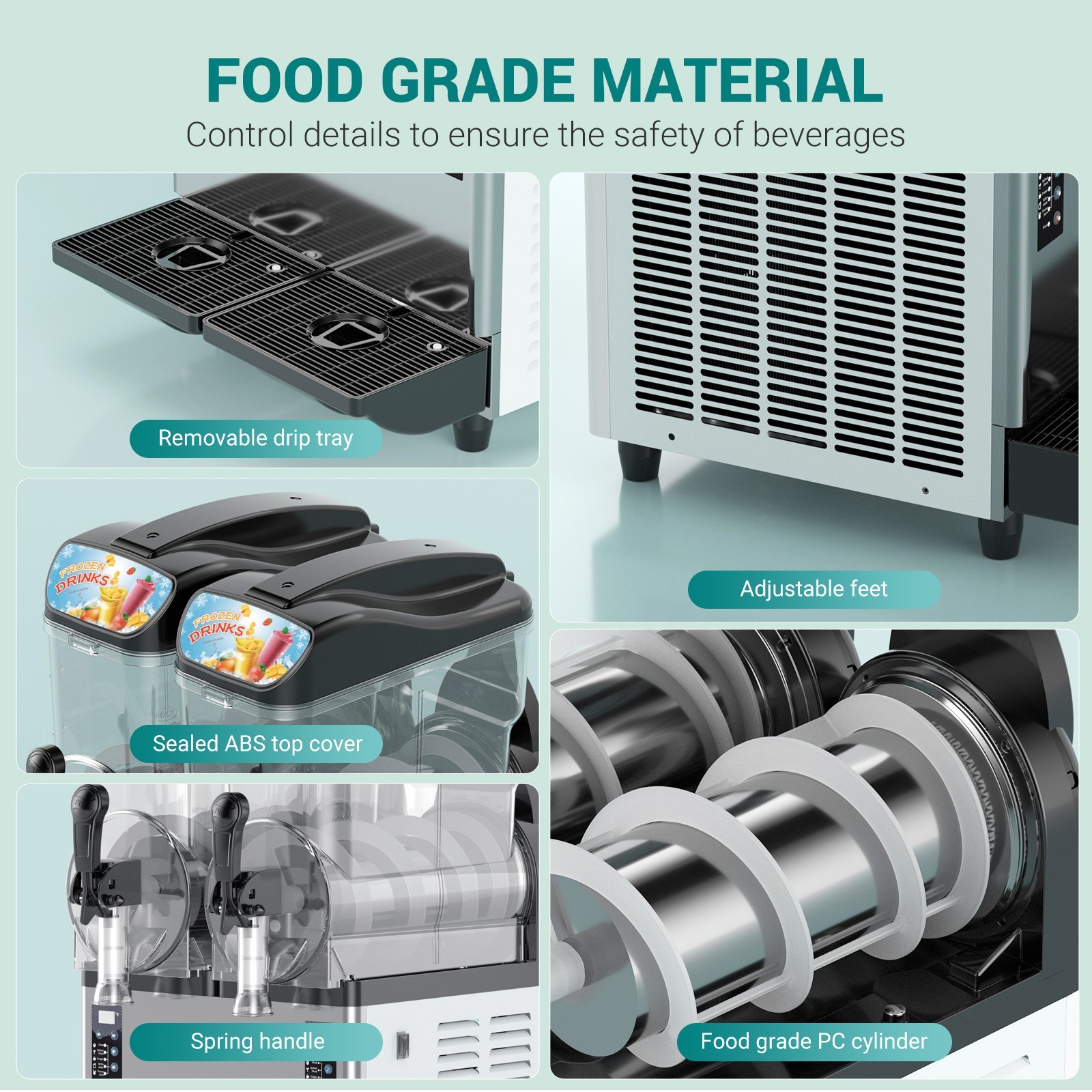 30L Commercial Slushie Machine Margarita Wine Frappe Slush Frozen Drink Machines