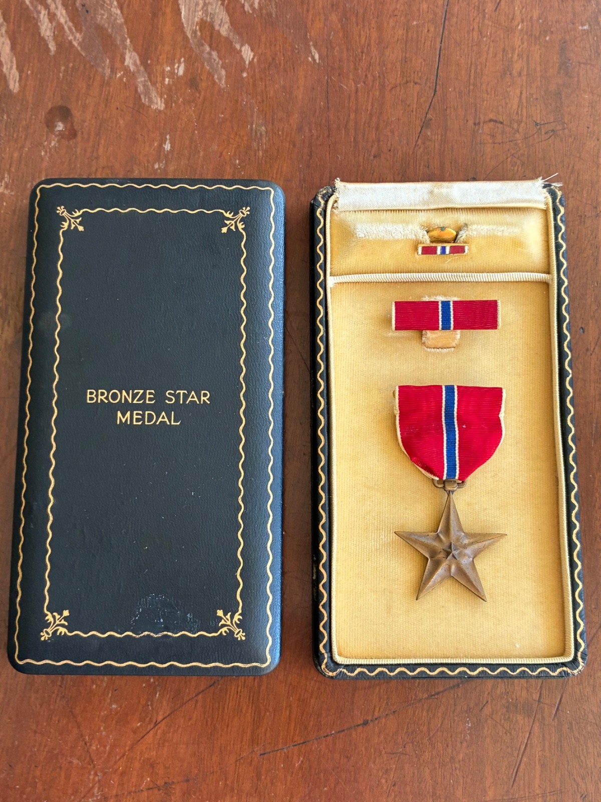 bronze star medal wwii - (w case, clipping, and docs) awarded to Lt Col R.B