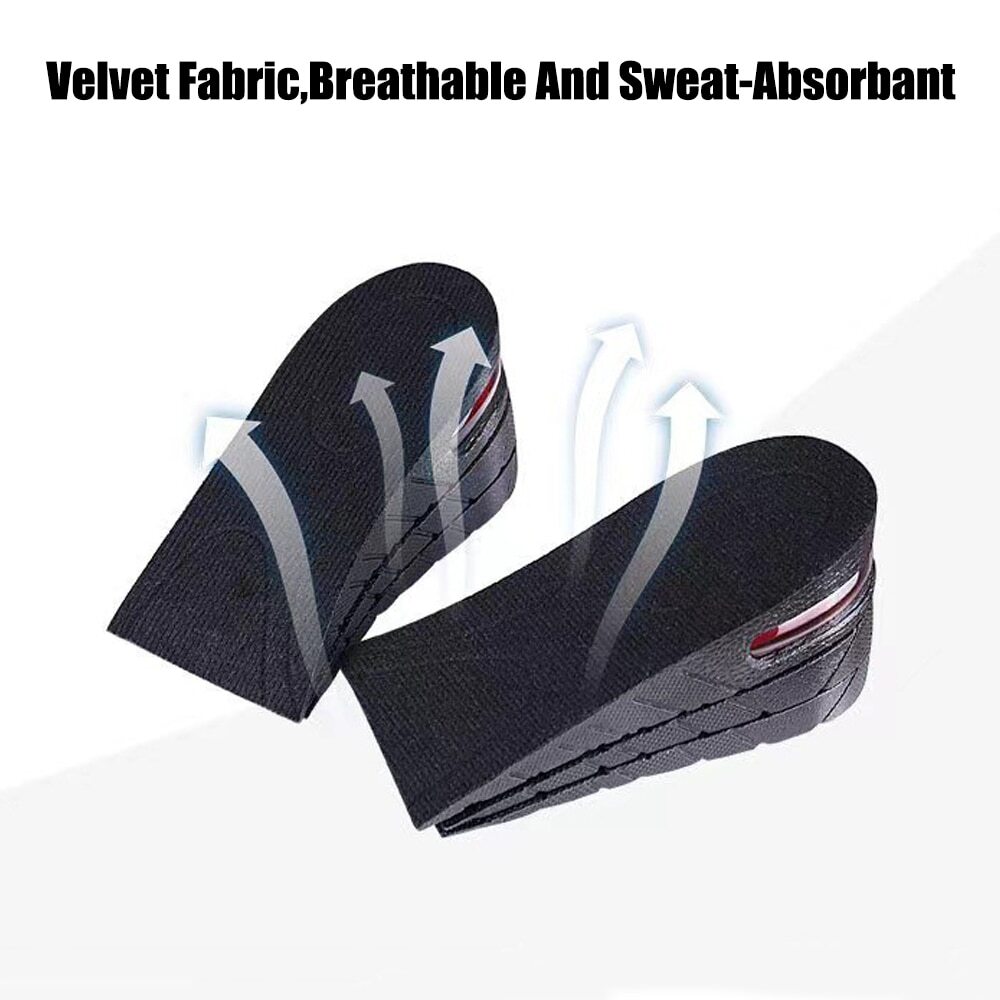 Men Women Invisible Height Increase Insoles Heel Lift Taller Shoe Inserts Pad US