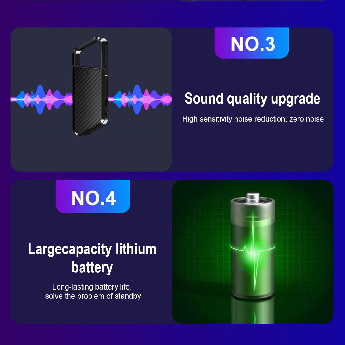 Mini Digital Hidden Spy Audio Voice Activated Recorder MP3 Small Smart Playback