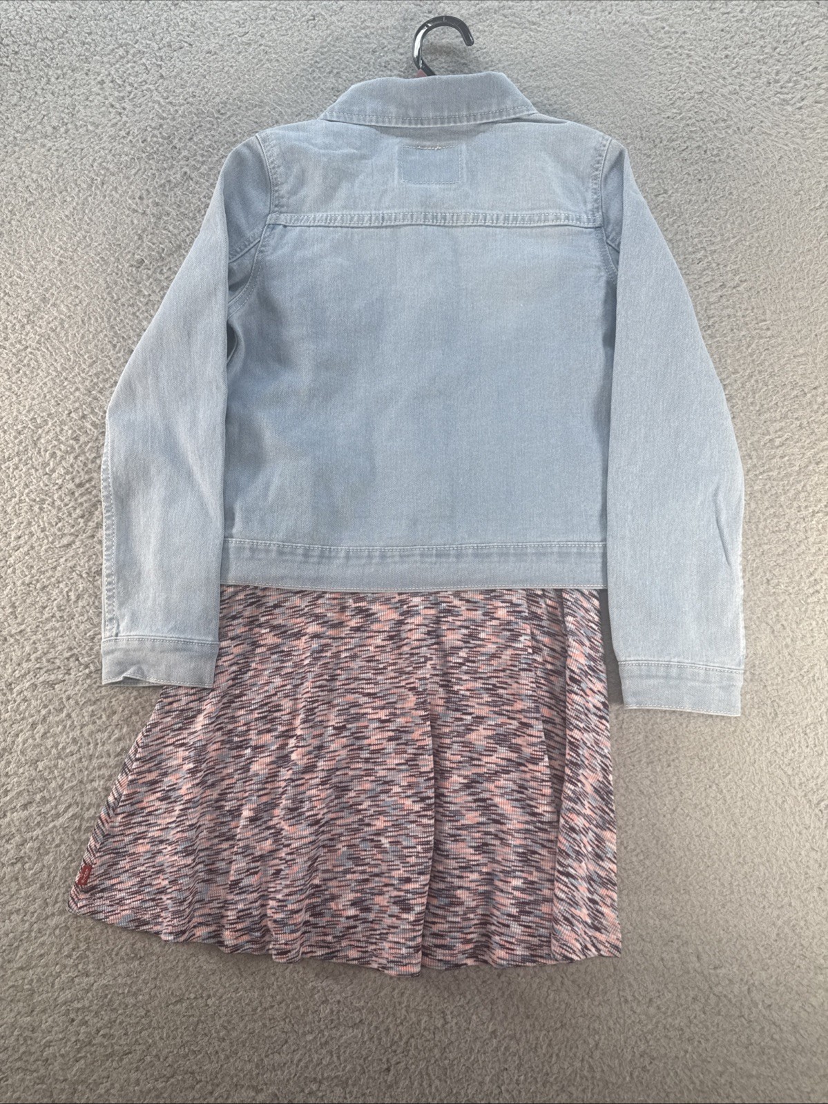 Levi's Denim Jacket and Dress Girls Size 7/8 Blue 2-Piece Set