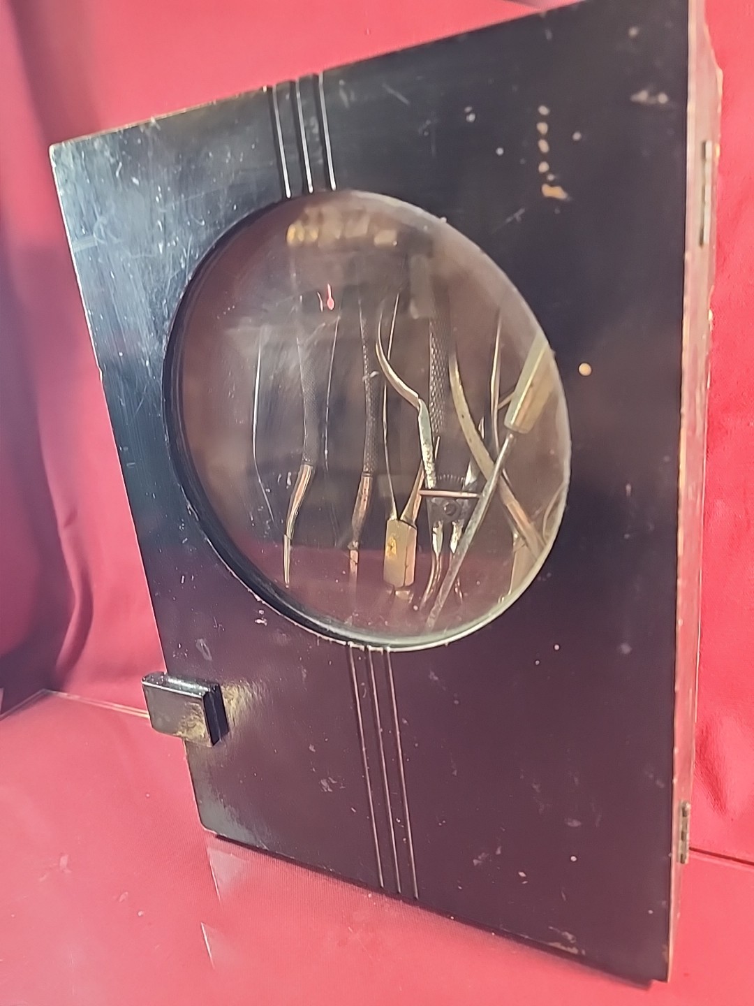 Antique Dentistry Tool And Wall Cabinet Early 1900s Medical