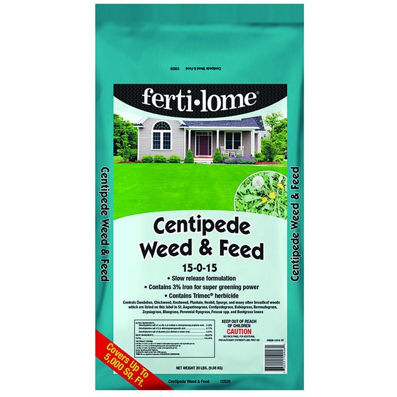 Ferti-Lome Centipede 20 LB Weed & Feed 15-0-15 Lawn Fertilizer 5000 sq. ft.