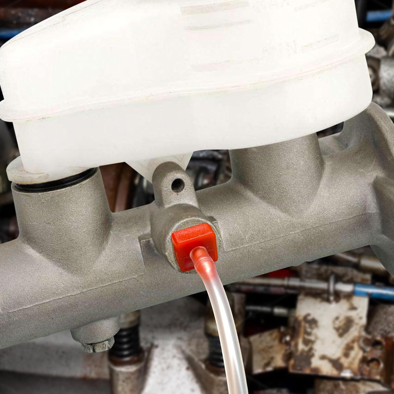 29 Pcs Master Cylinder Bleeder Kit-Brake Bleeder Kit with 22" Hose PTFE Tape Uni