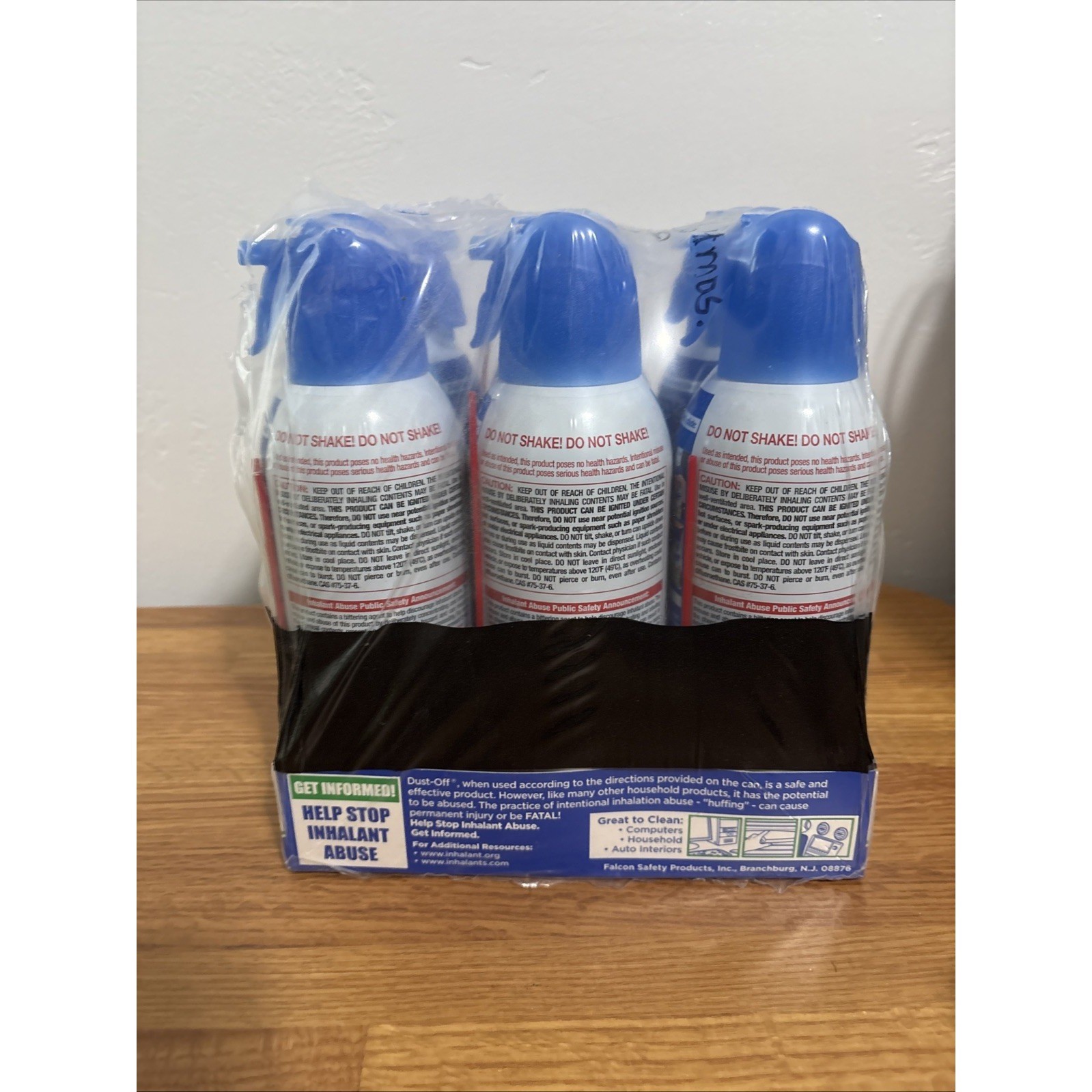 Falcon Dust-Off Compressed Air Duster Canned Electronics Cleaner 12oz x 6 Pack