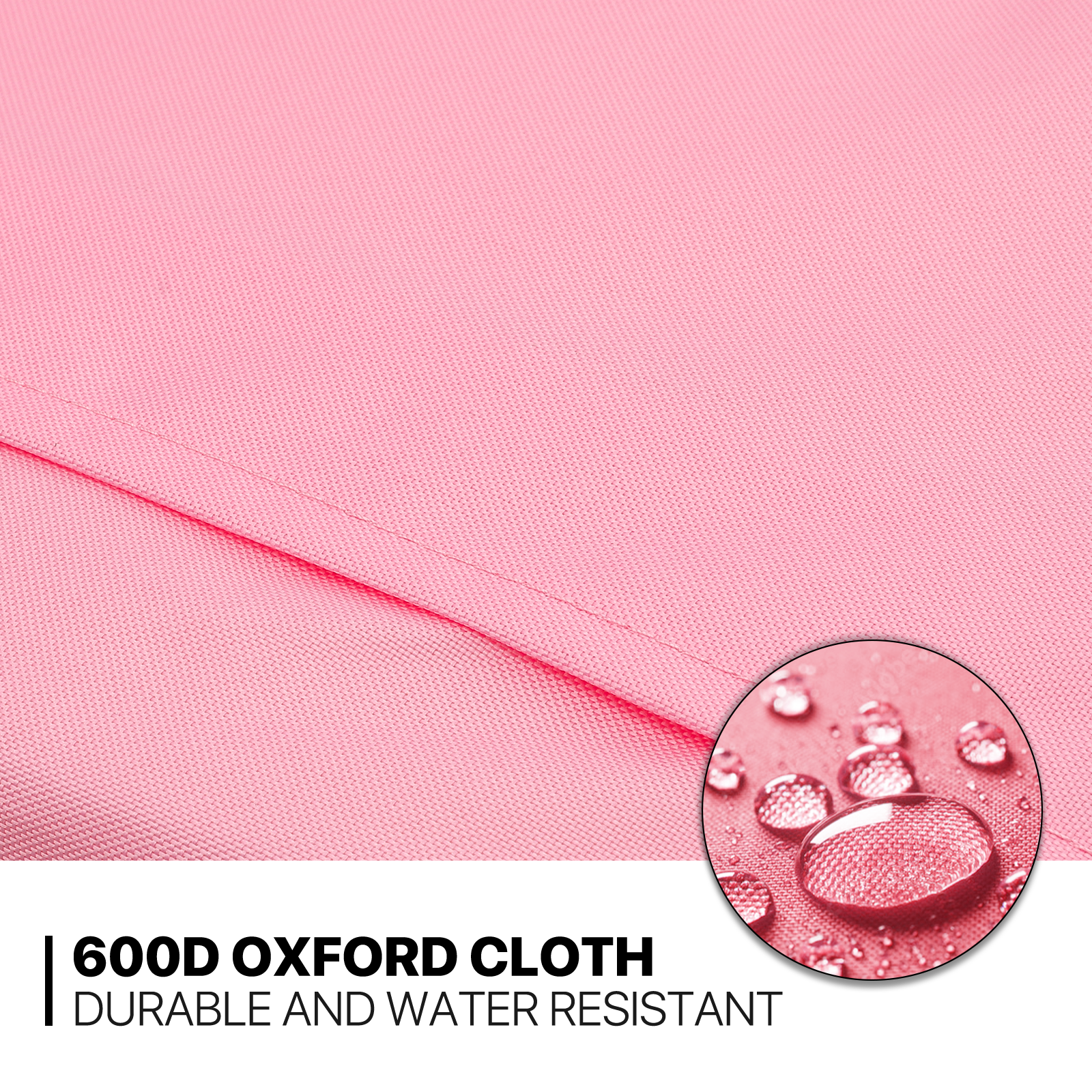 Foldable Pink Dog Stroller Adjustable Canopy Breathable Pet Travel Carrier Cart