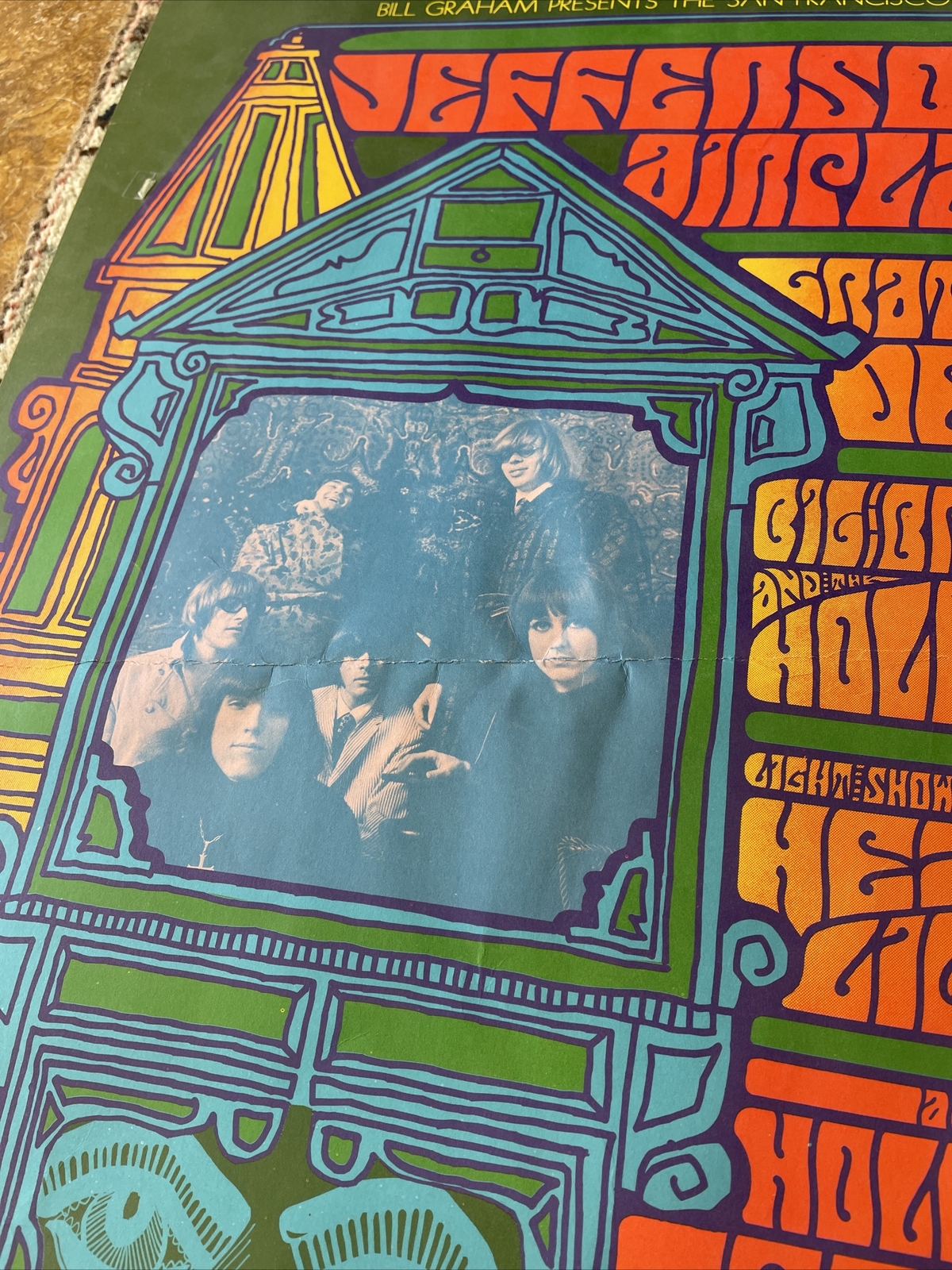 1967 Jefferson Airplane, Grateful Dead, HOLLYWOOD BOWL BG-81 Poster