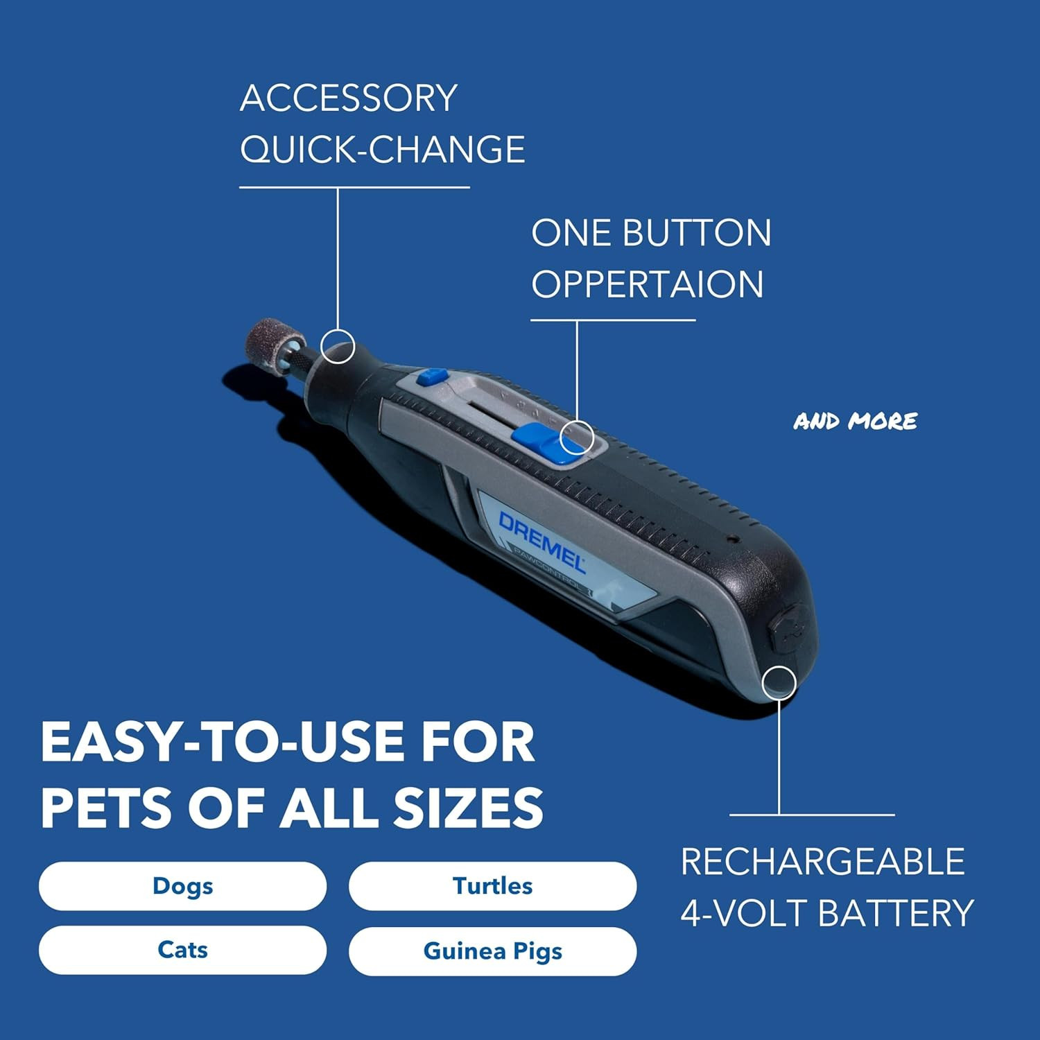 Dremel Pawcontrol 7760-PET Cordless Dog Nail Grinder & Trimmer Tool Kit