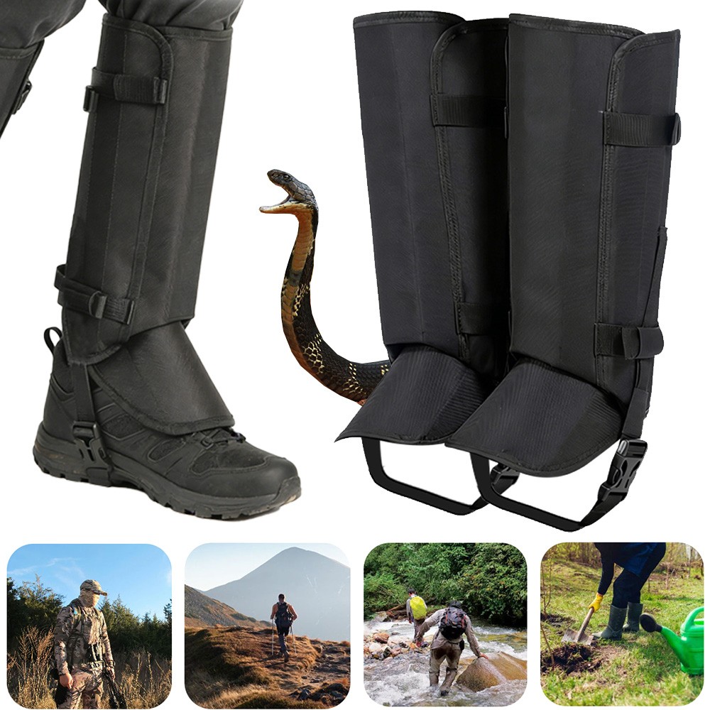 Snake Gaiters Waterproof Anti-Bite Lower Leg Guards Boots fr Men Hunting Hiking