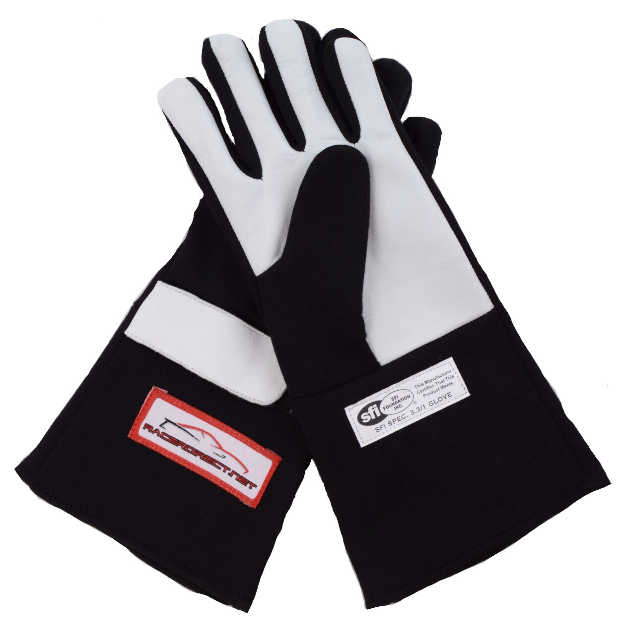 SFI 3.3/1 RACING GLOVES NOMEX SINGLE LAYER DRIVING GLOVES BLACK LARGE SCCA