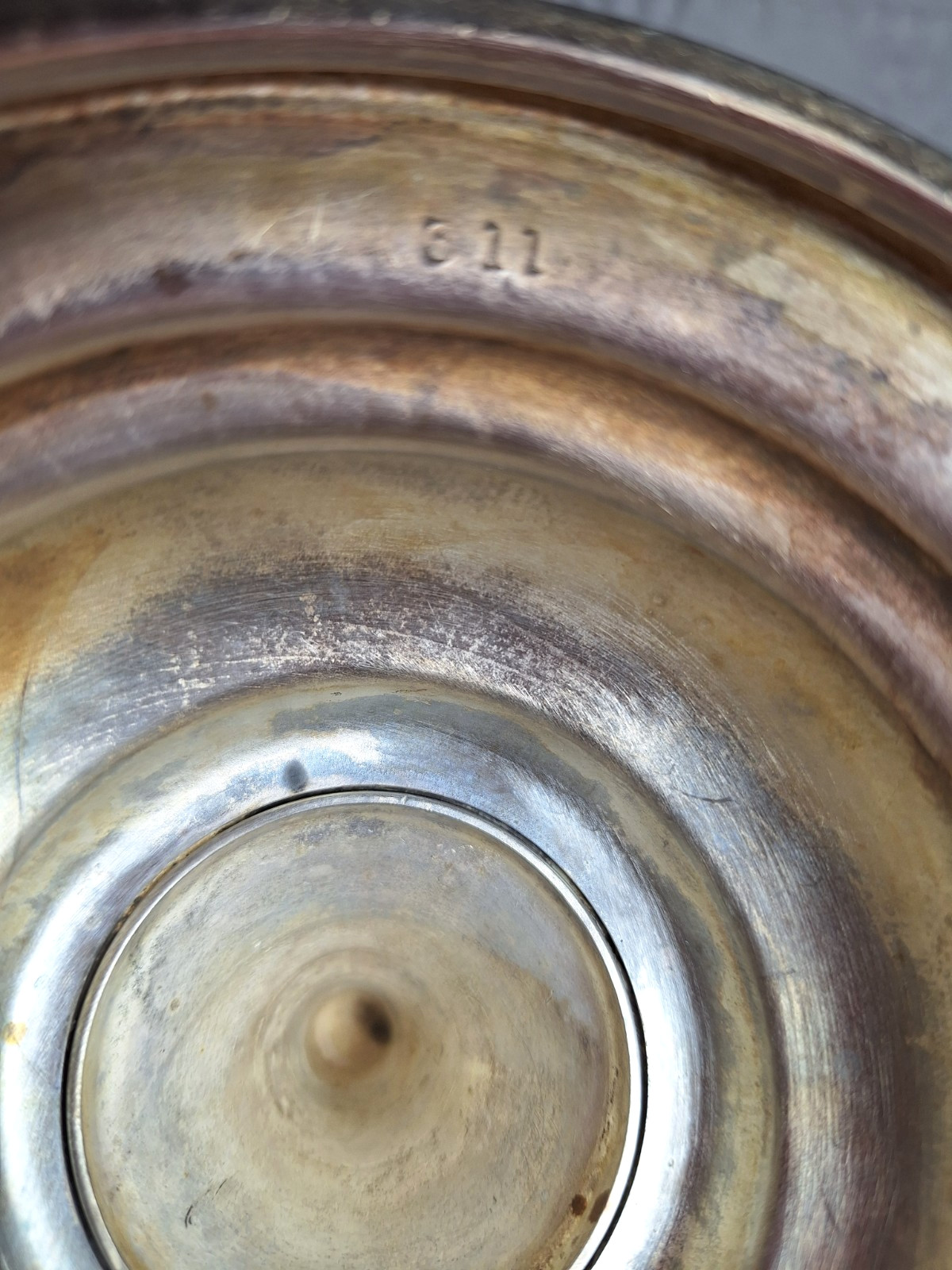 Antique Cruet Set Silver Plate Victorian 5 Etched Bottles Eastlake Design GS