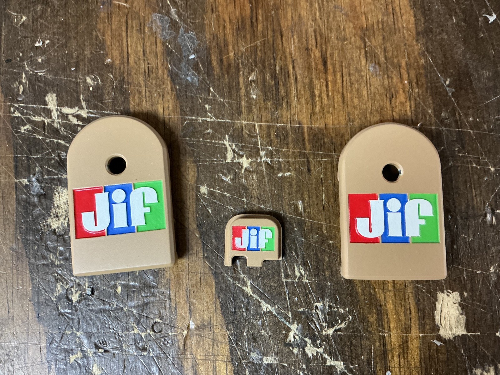 Bundle Backplate, Magbase x2 Glock 43X Magazine base "JIF”