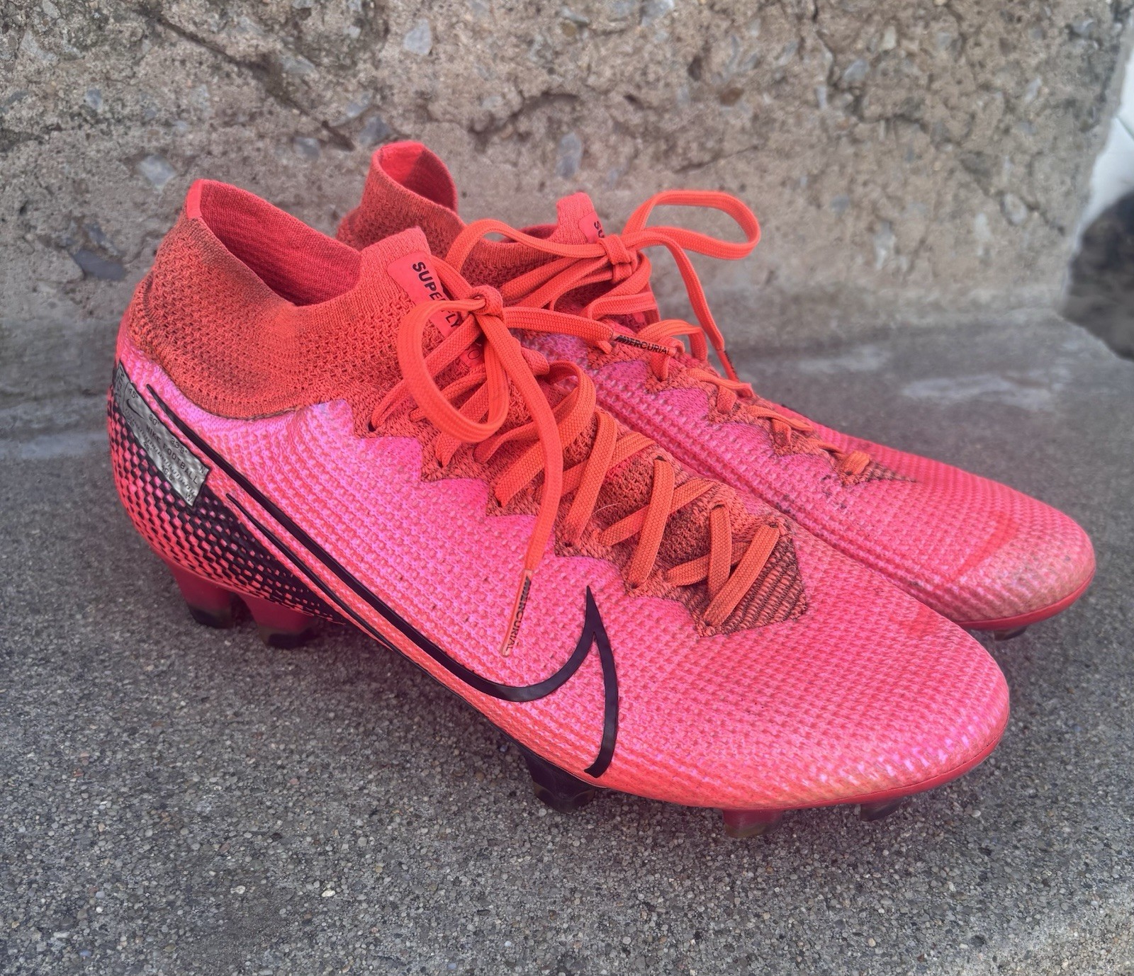 Nike Mercurial Superfly 7 Elite FG Crimson Pink AQ4174-606 5.5 Soccer Cleats