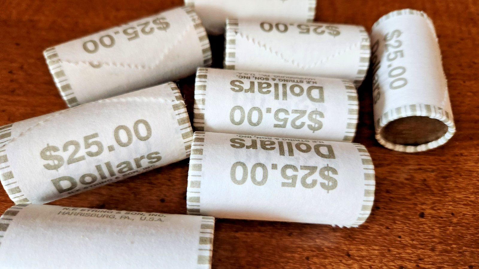 🔥 BANK SEALED US $1 Dollar Coin - 1 Roll of $25 - Circulated Mixed UNSEARCHED‼️