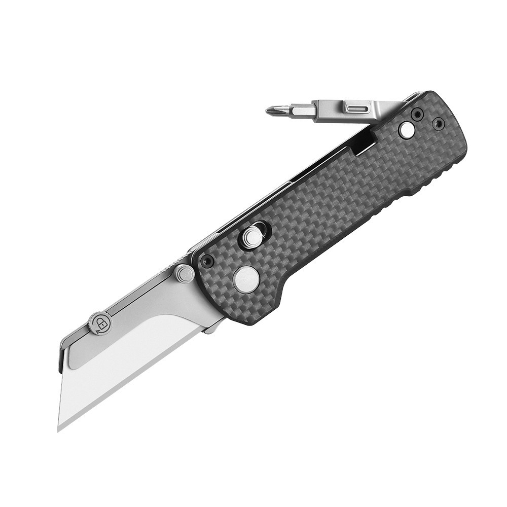 Olight U1 Pro Multitool Folding Utility Knife, Carbon Fiber Overlay & G10 Handle