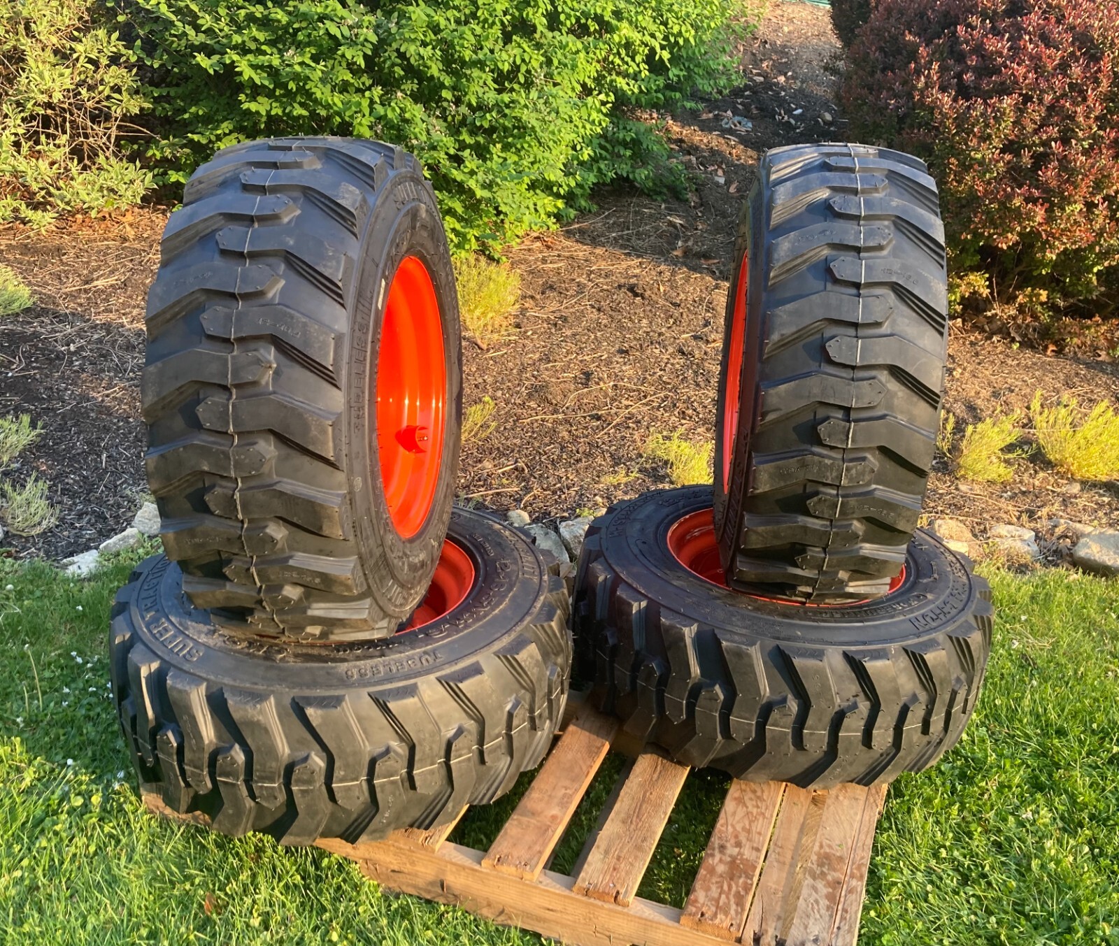 4-12-16.5 Skid Steer Tires/Wheels for Bobcat S220, S250, S300, S630, S650 & more