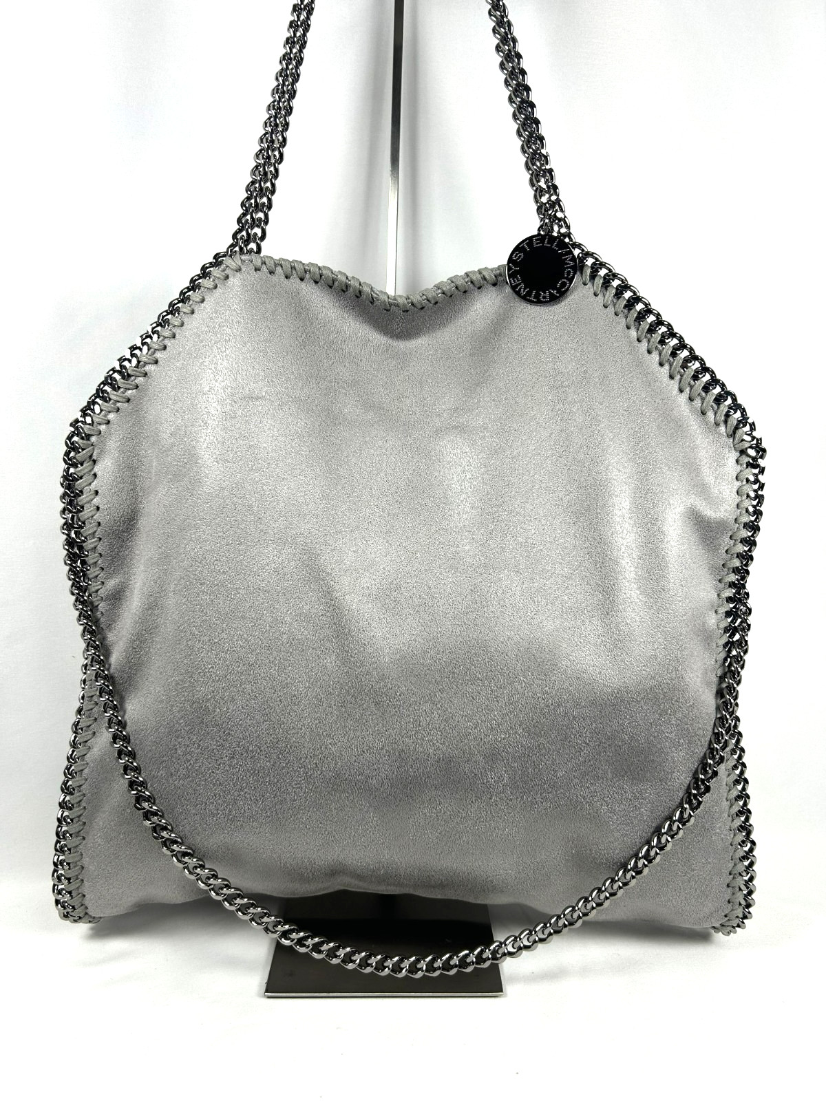 Stella McCartney Falabella Fold-over Tote Shoulder Bag Dark Gray UK 128778