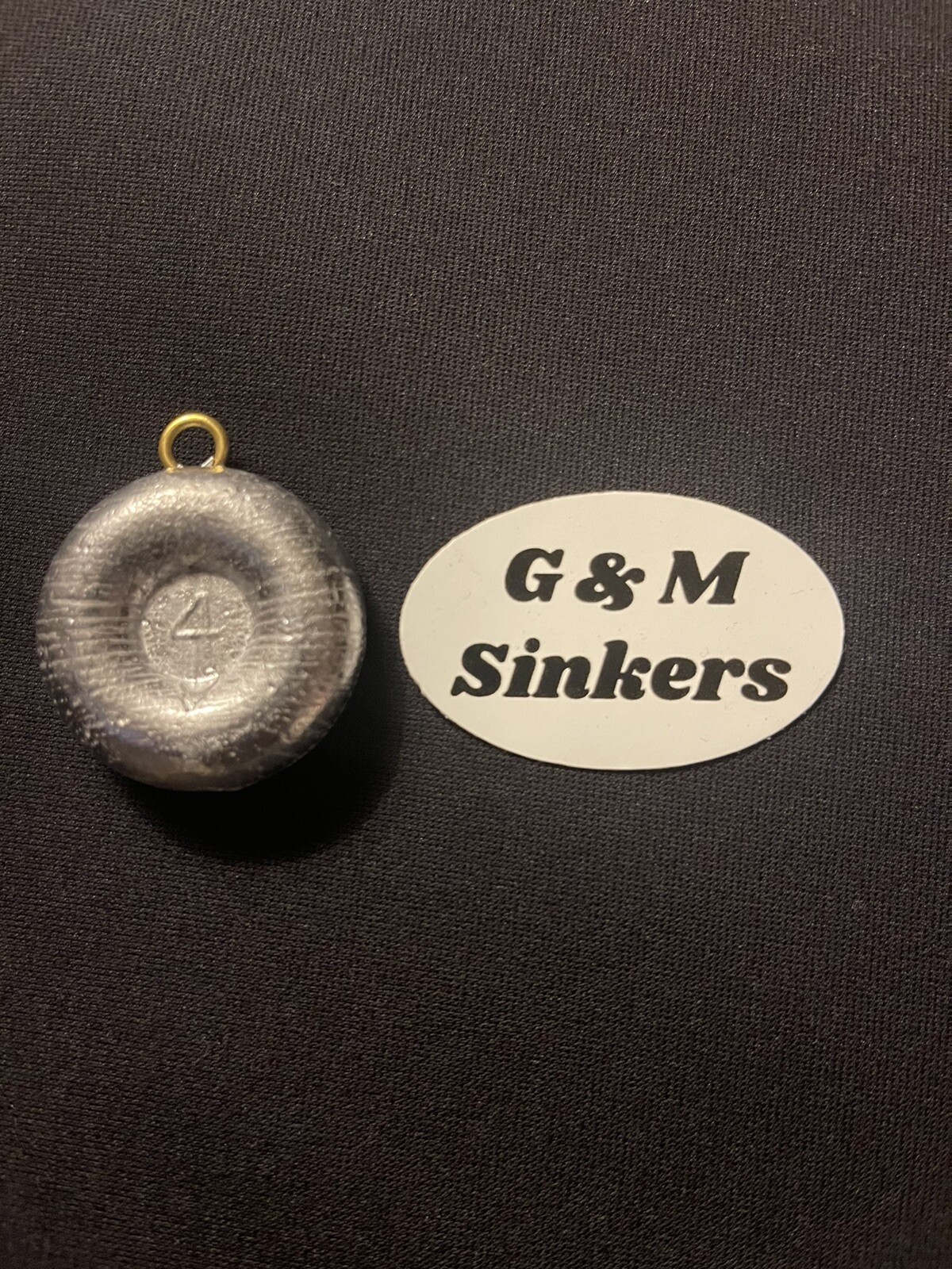 100 4 oz River Coin Sinkers  Fishing Weights.  Top Grade Lead.  Made In The USA