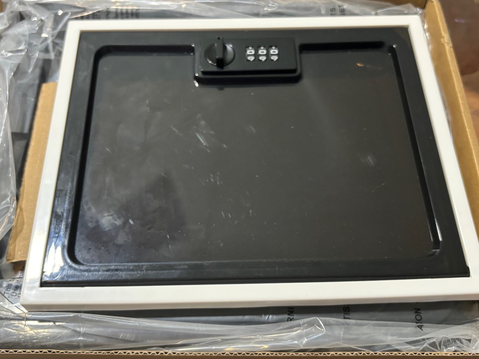 Lockabox One Combination Lock Box Crystal Black 10 Liters Food Medicines