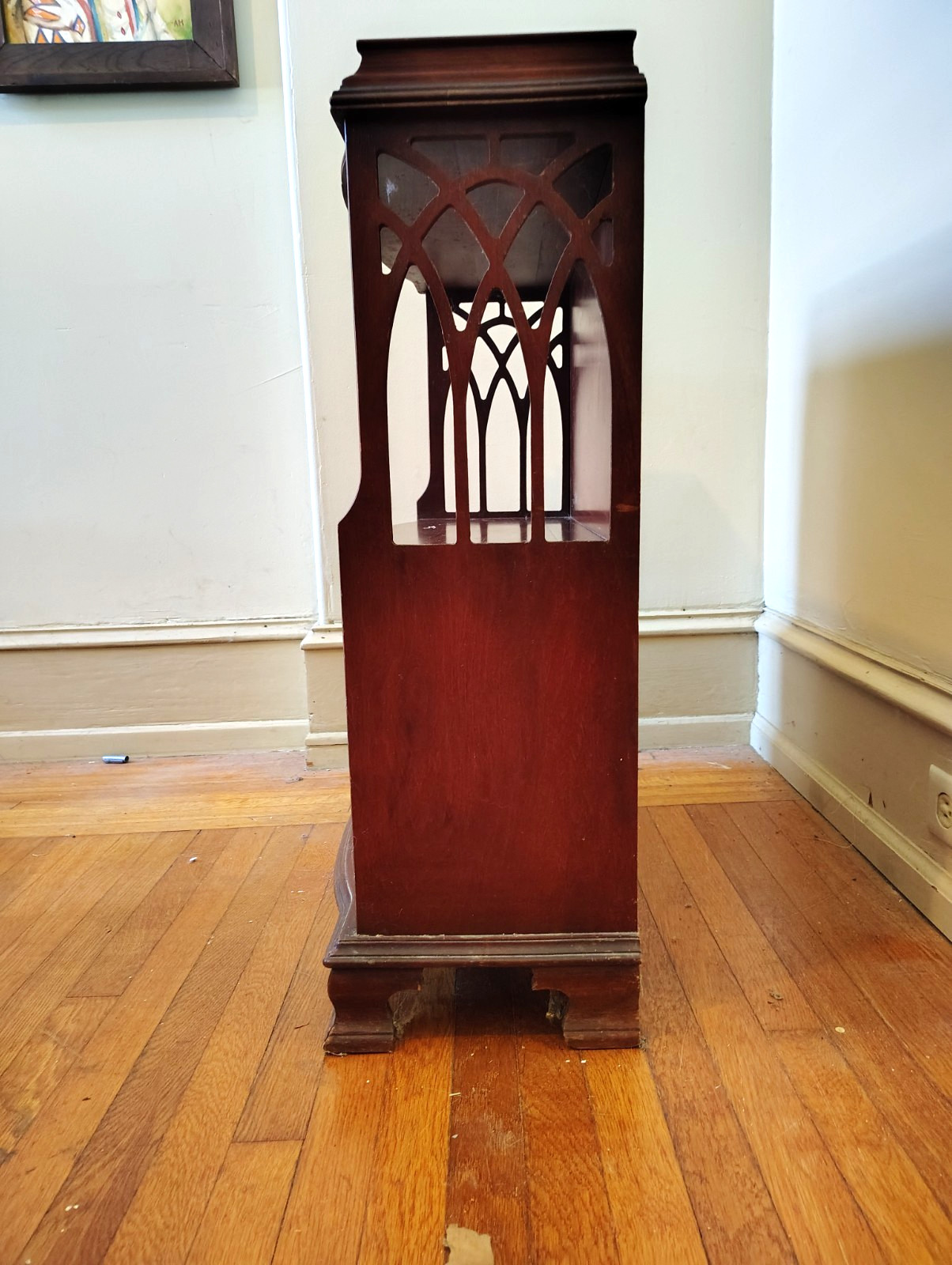 WEEKEND SALE ....Antique Butler model #604 bookcase with Cathedral cutout sides.