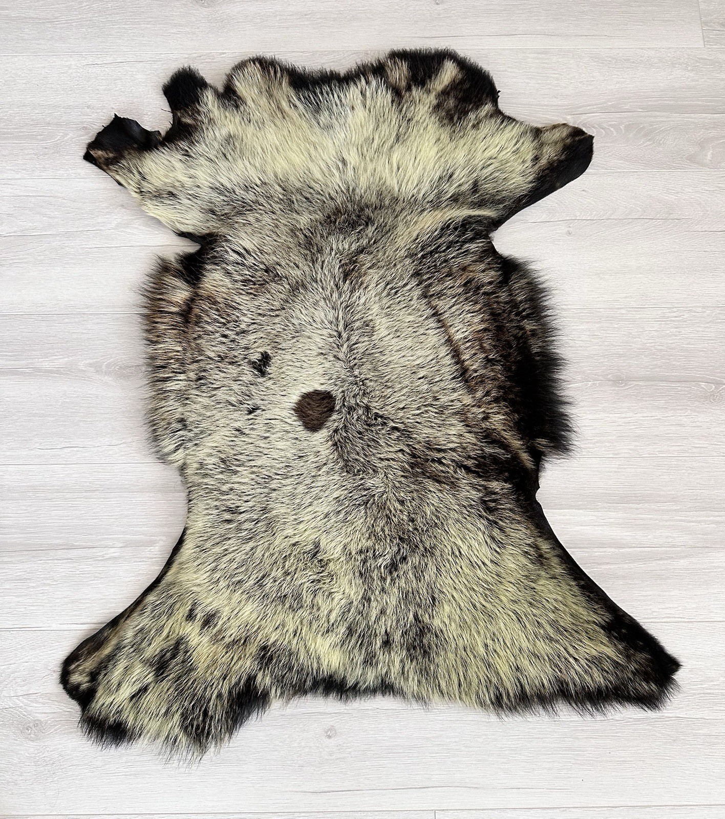 Set Of 3,%100 Toscana Sheepskin Rug,Sheepskin Pelt,color,black,bej