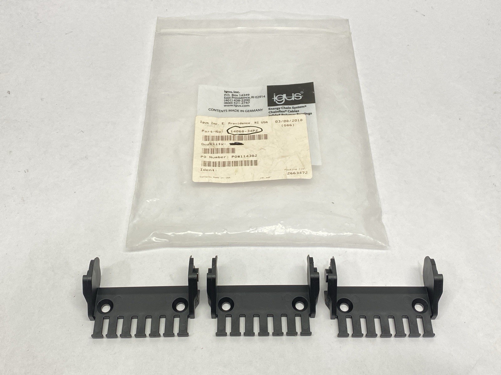 Igus 14068-34PZ Energy Chain Pivoting Mounting Bracket Self-Aligning LOT OF 3