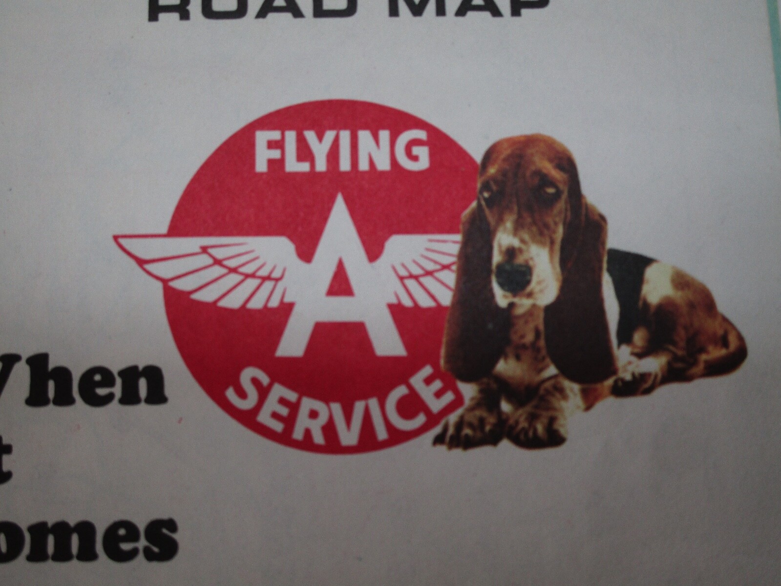 1966 Tidewater Flying A Gasoline Road Map Massachusetts, Connecticut & RI - E6D