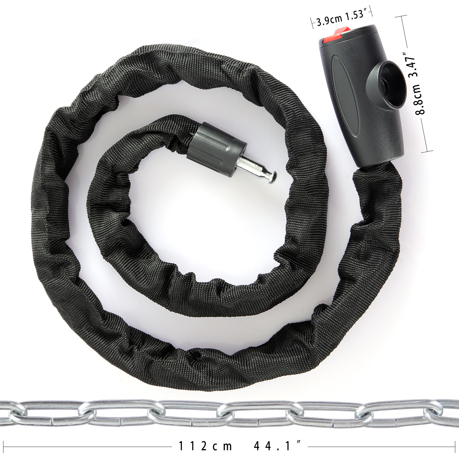 Lot Anti-theft Lock Electric Scooter Motorcycle Mountain Bike Chain Locks w/Keys