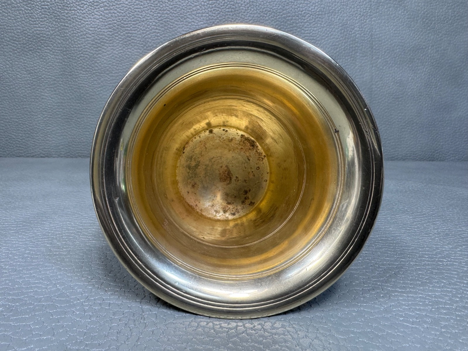 Vintage Mid Century Modern MCM Brass Mortar and Pestle 4 pounds