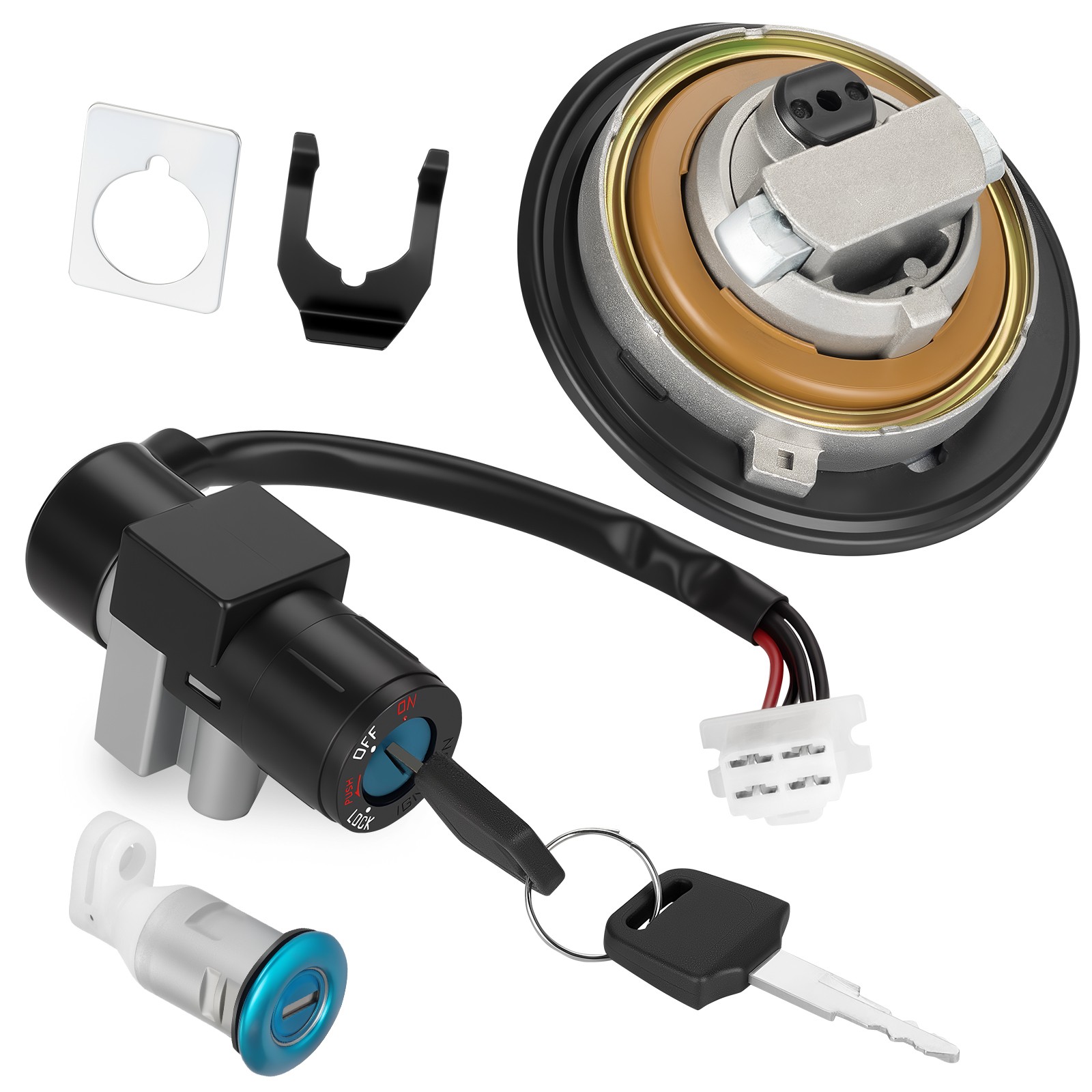 Ignition Switch Fuel 35100-K26-901 For Honda Grom 125 14-15 Gas Cap Key Lock Set