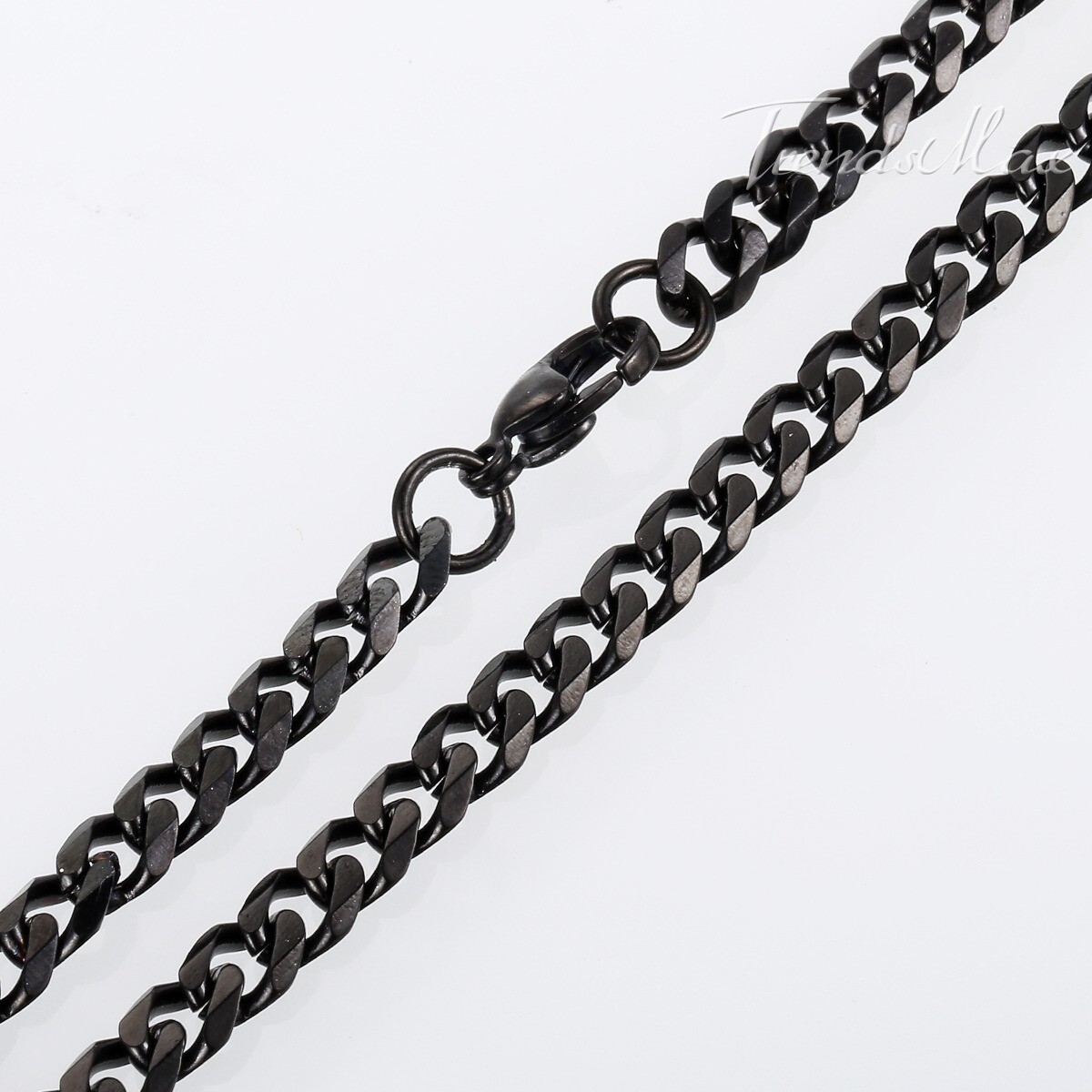 Men's Black Stainless Steel Cuban Necklace Curb Chain 3/5/7/9/11mm Wide Jewelry