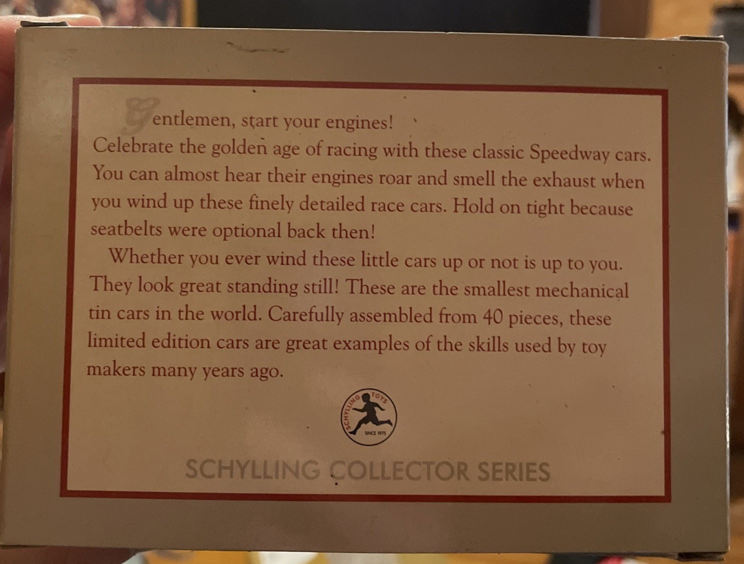 Schylling Speedway Racer Classic Wind-Up Tin Car #3 With Driver Limited Edition