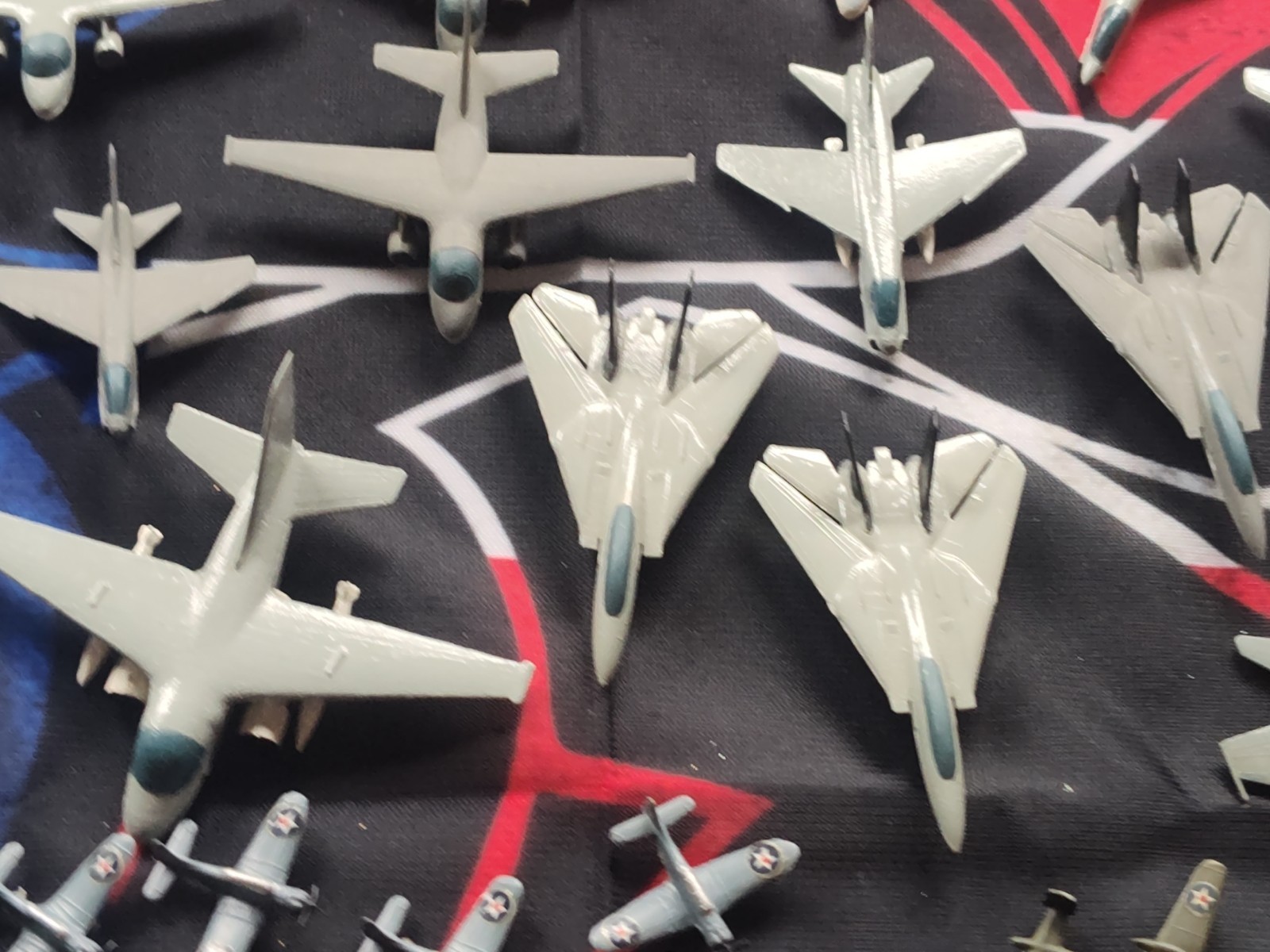 Lot Of 125+ Mini Built Model Airplanes For Aircraft Carriers Plastic 1/2"-2"Long