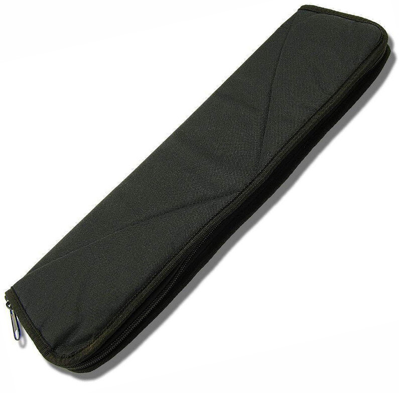 Carry All Large Knife Pouch Black Heavy Cordura Construction With Fleece Lining