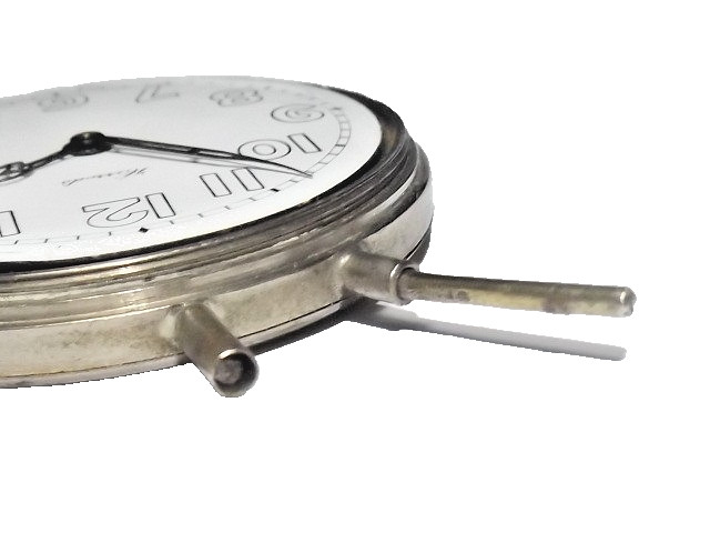 ANTIQUE HARROD'S STERLING SILVER CLOCK, BEDSIDE/ DESK CLOCK BIRMINGHAM 1925