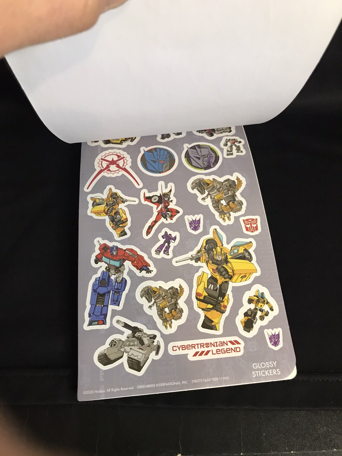 Transformers Sticker Book Over 150 Stickers Sheet Puffy, Glitter, Foil, Glossy