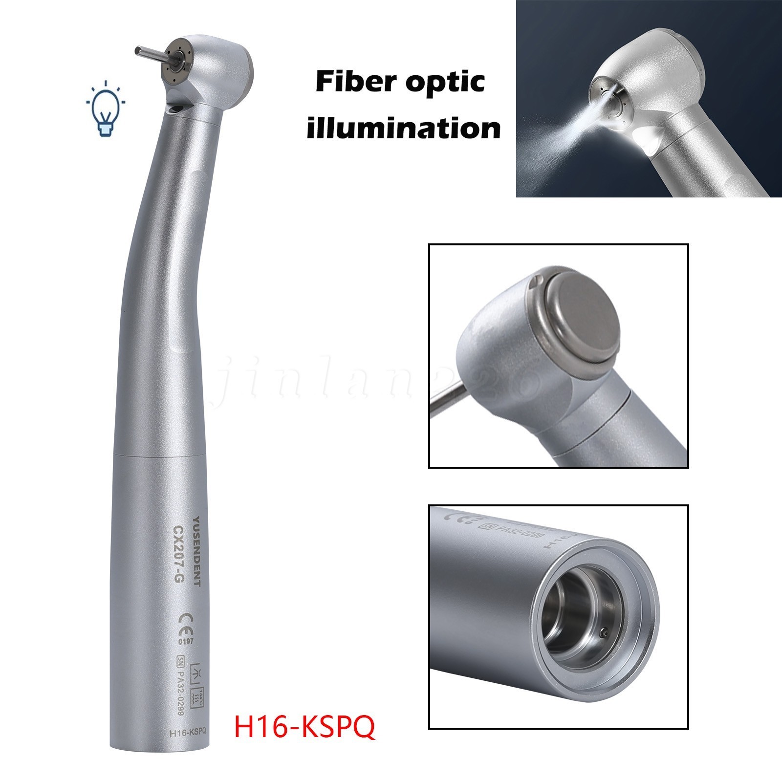 COXO Dental High Speed Handpiece Fiber Optic Turbine KaV MULTIflex LED Coupling