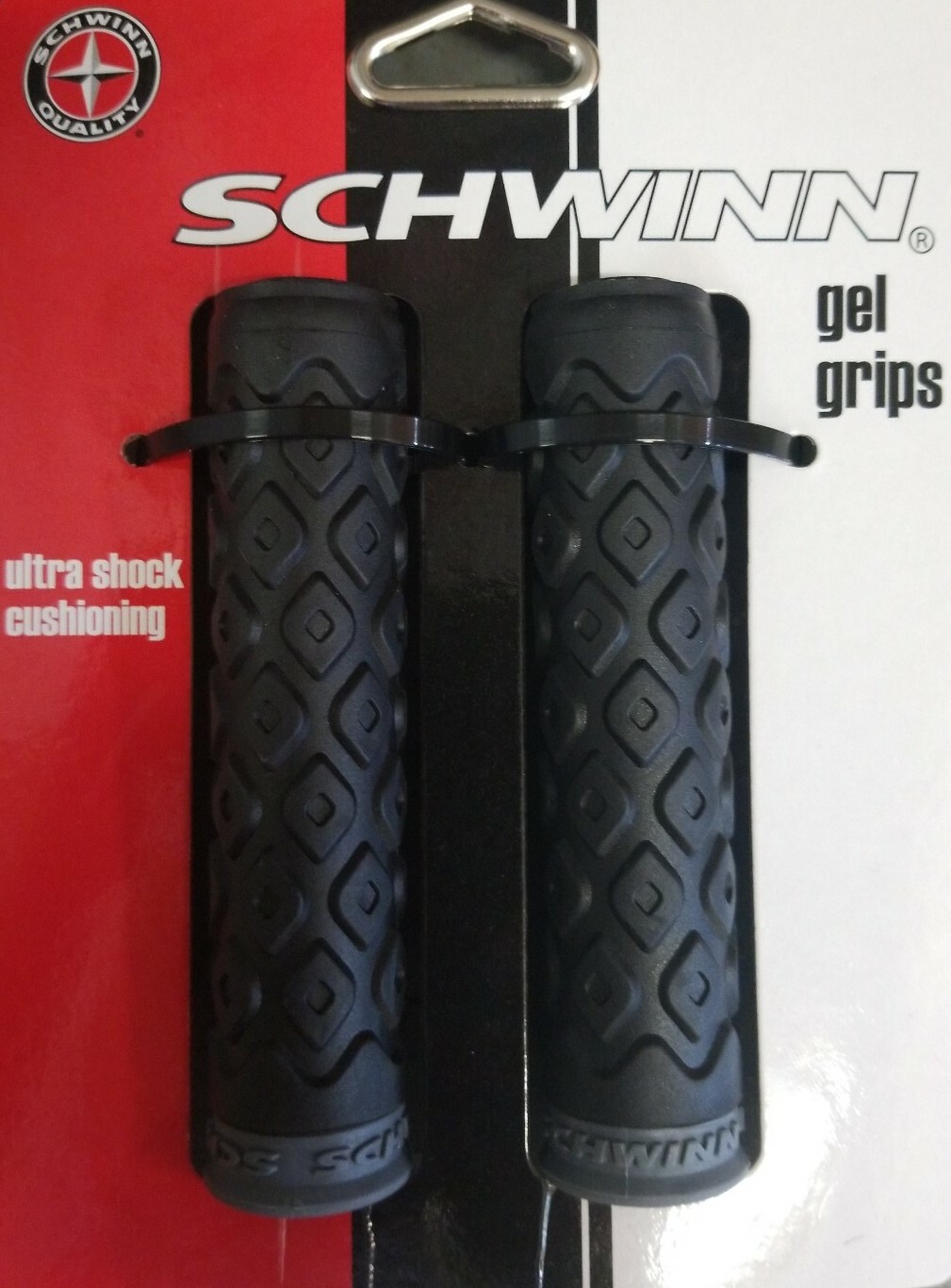 NEW Schwinn Gel Comfort Grips Bike Bicycle Handlebar Black Shock Absorbing