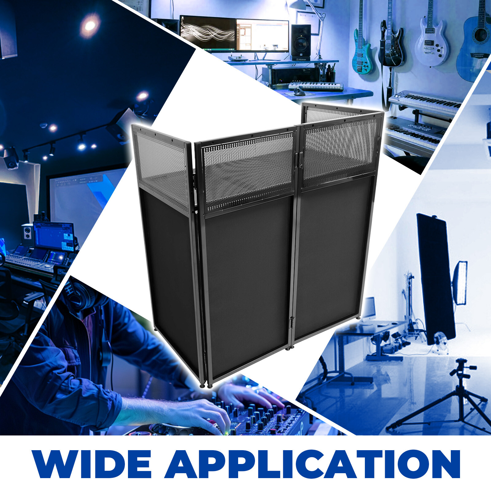 20x40x45" DJ Booth Facade Table Station Event w/Bag Scrims + Foldable Tabletop