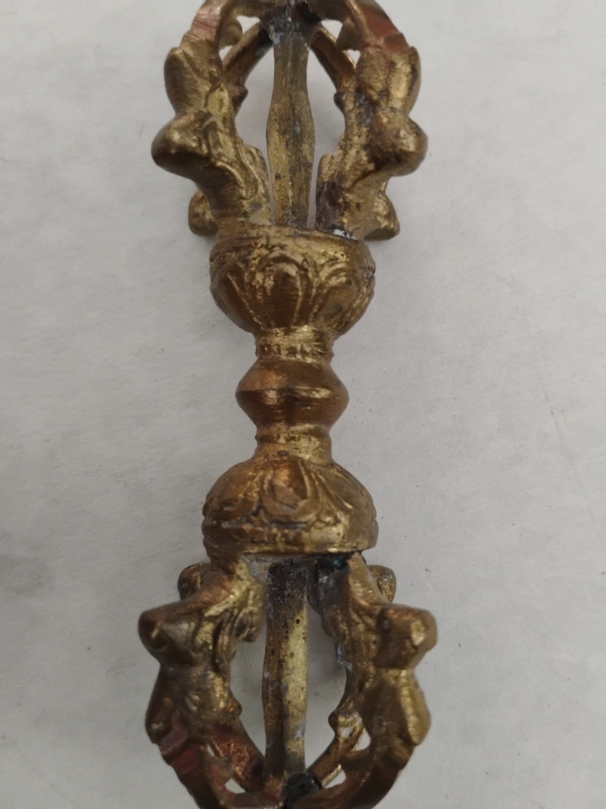 Antique Tibetan Bronze Dorje / Vajra c. 1890