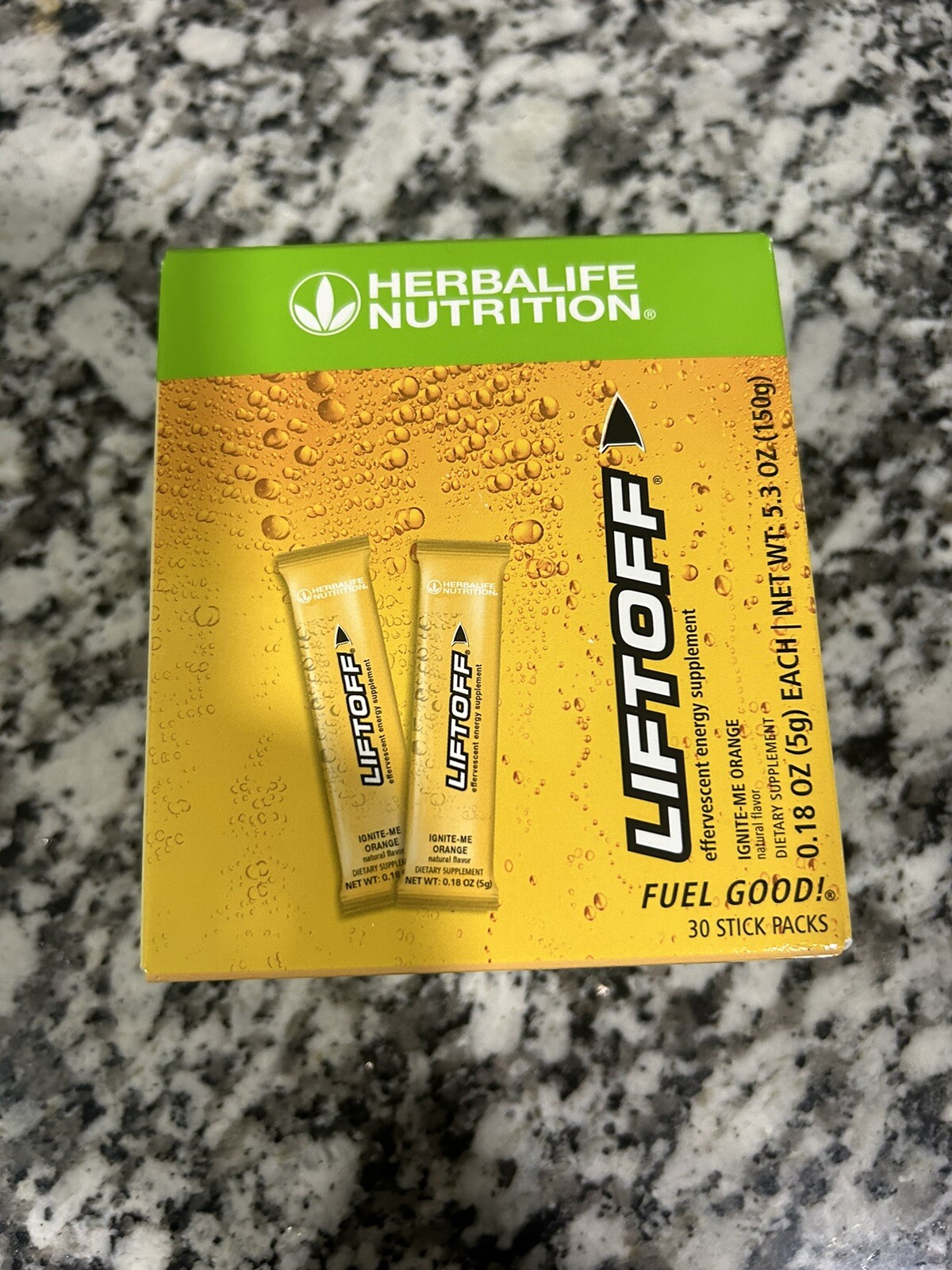 Liftoff Pomegranate Berry Burst Orange Lime Tropical 30 Stick Energy New Sealed