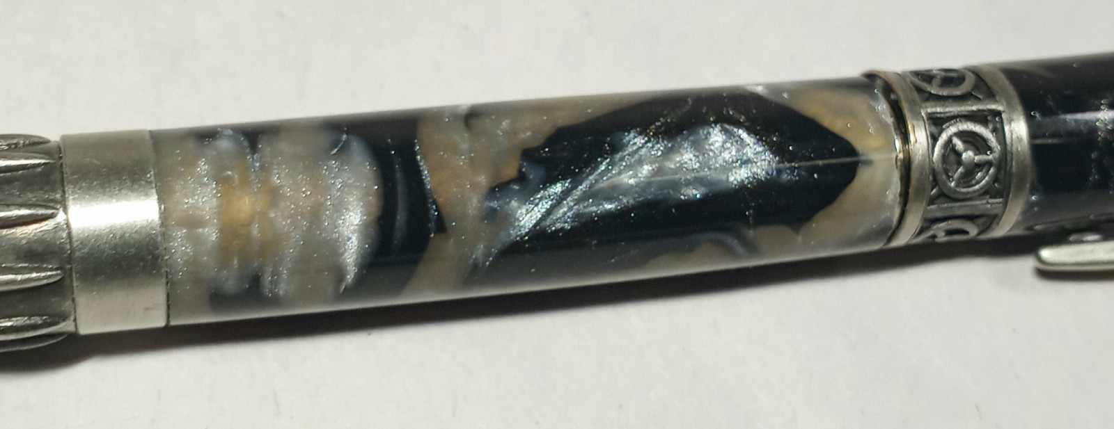 Aviation Airplane Propeller Twist Pen – Black Marble Granite Pilot Gift Pen READ