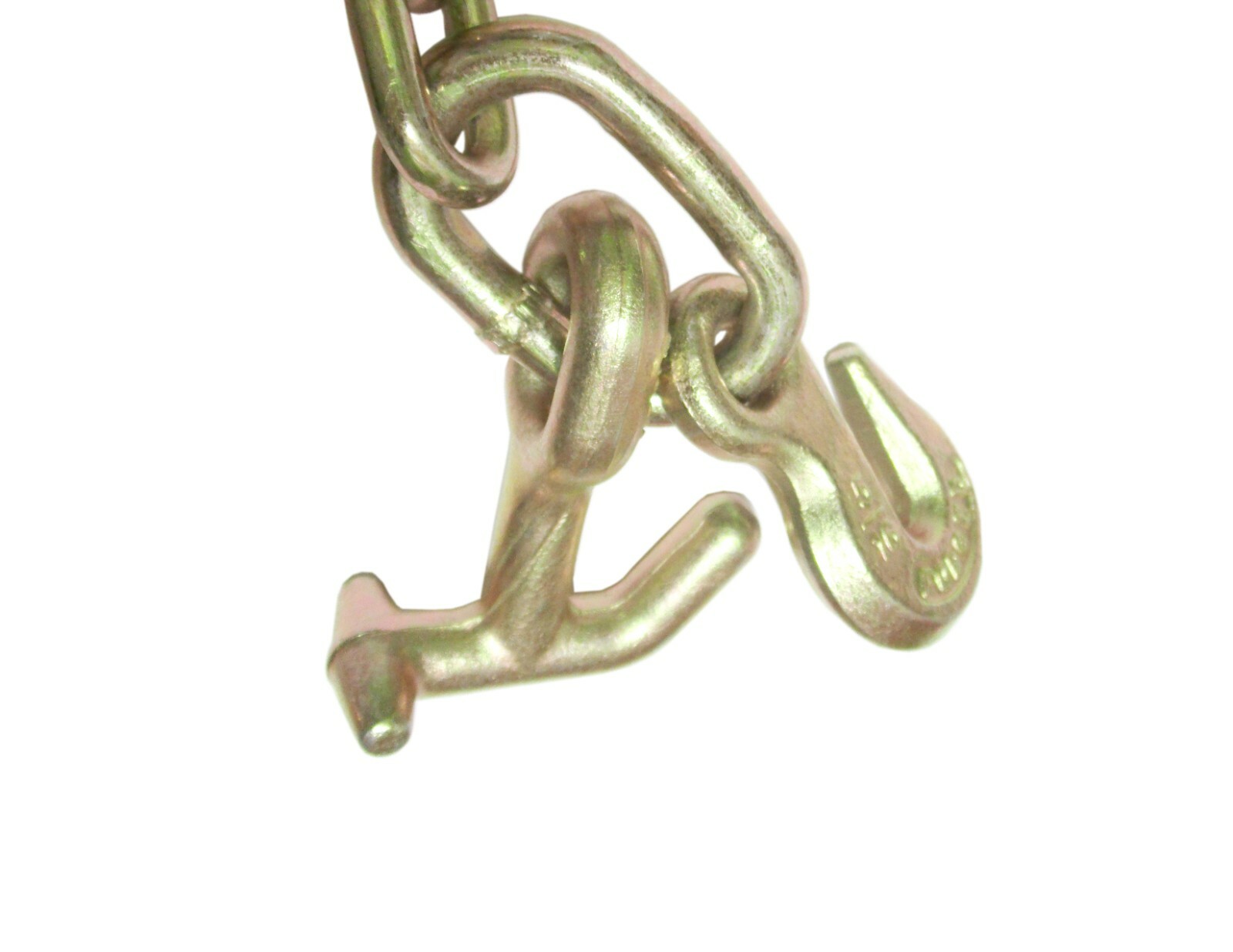 5/16" J Hook Tow Chain w/ TJ Hook & 8" J-Hook 4,700 lbs Winchline Axle Flatbed